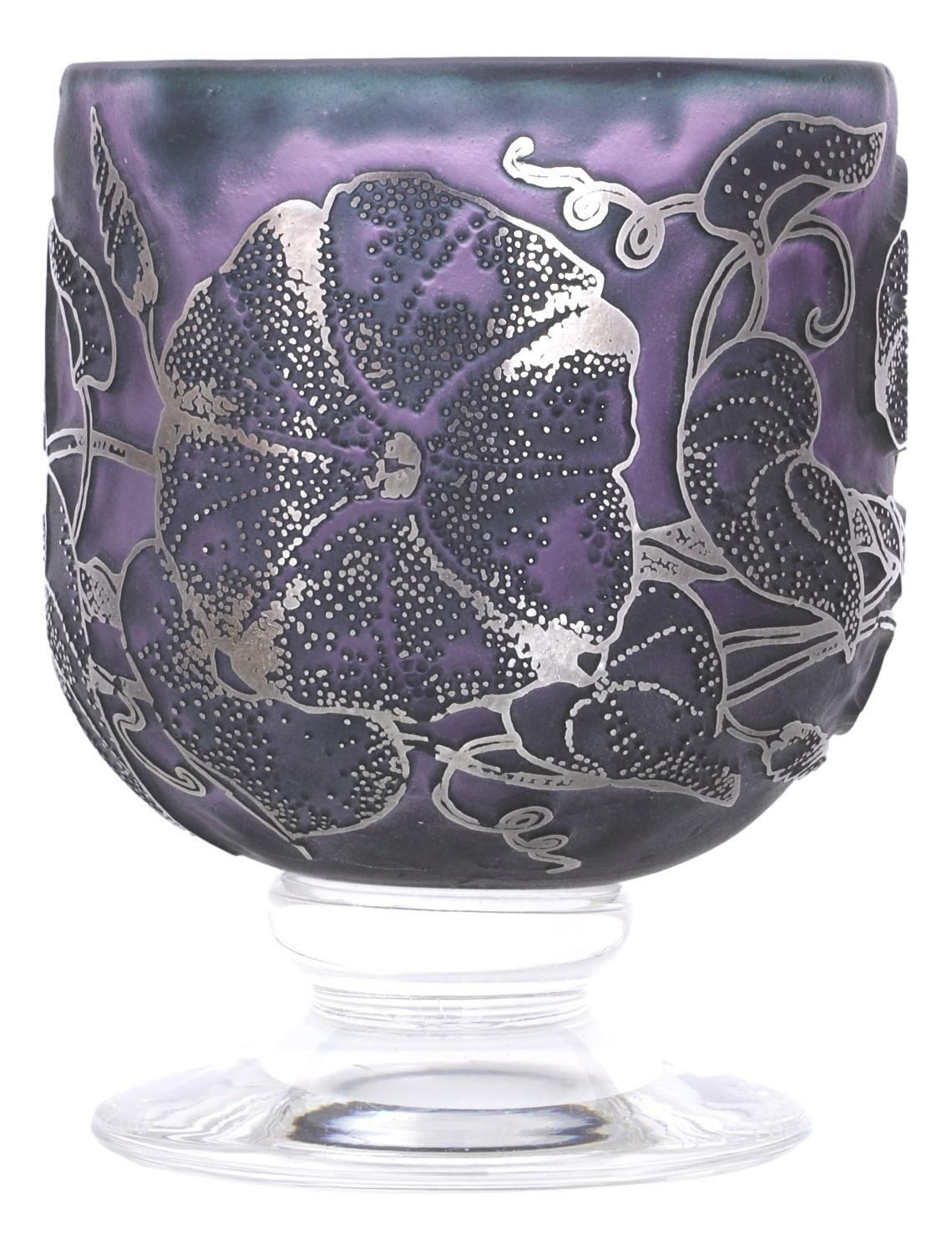 Jonathan Harris Ironbridge Cameo Glass Vase Moonflower Ltd Edition 100