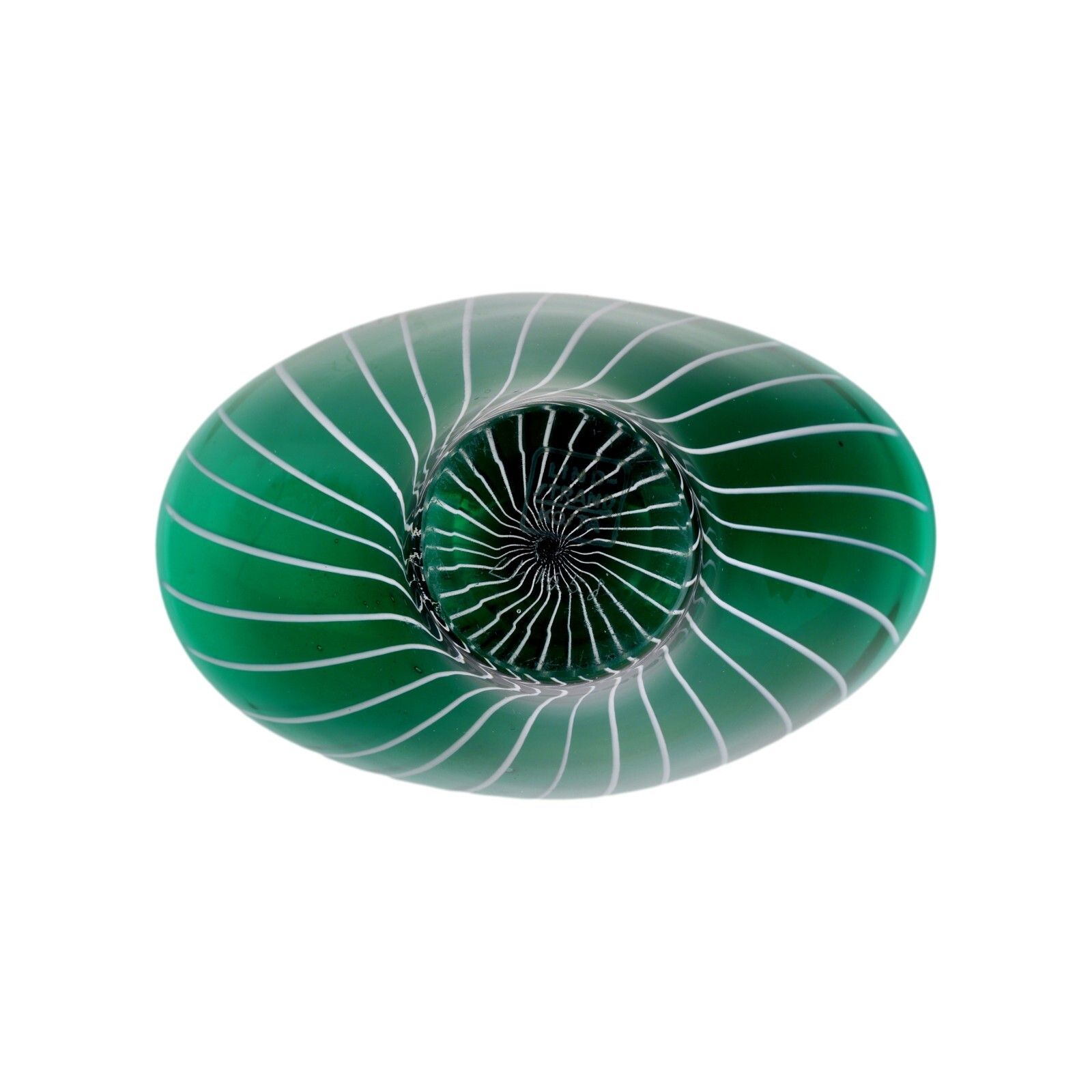 Kosta Boda Glass Vicke Lindstrand Sweden Zebra Bowl 3 1/4" Tall Lh1058 1950's photo vinterior