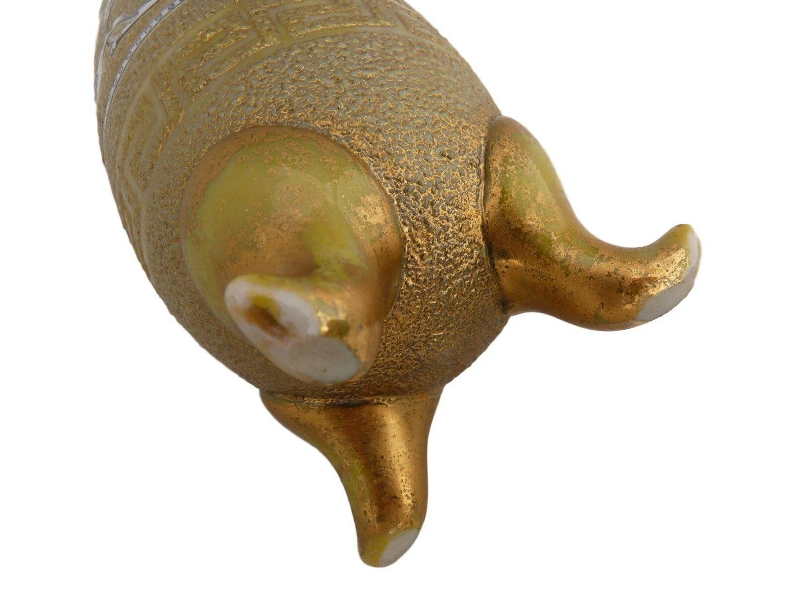 Yellow Cameo Glass Gilded Enameled Vase Possibly Thomas Webb 6 1/2" Tall C1900 photo for sale