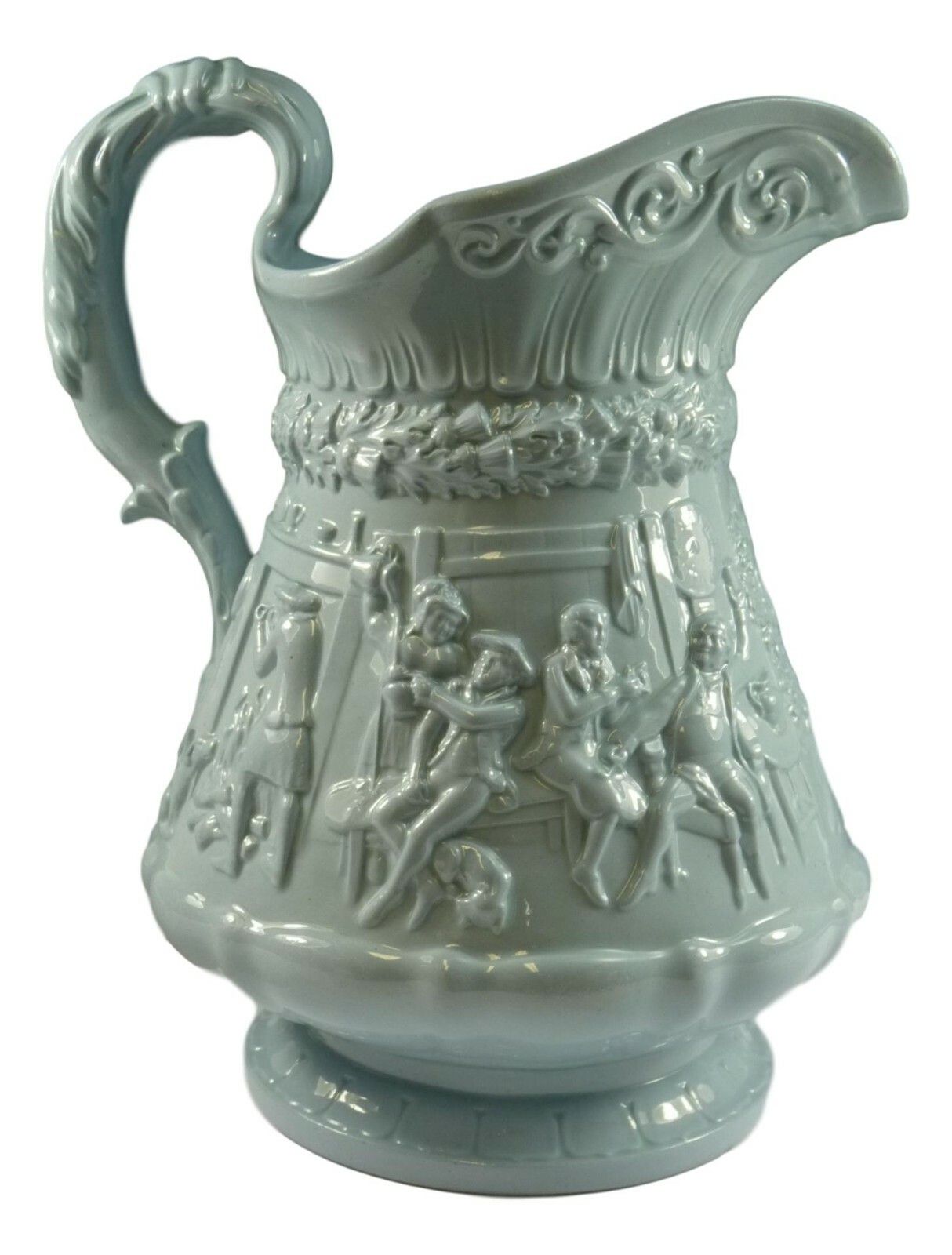 Antique William Ridgway & Son Tam O'shanter Relief Moulded Jug 9 1/2" 1835 photo Home Decor
