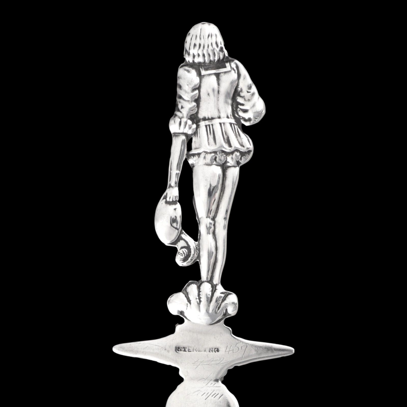 Antique Novelty Silver Bookmark Your Page J H Johnston / Andrew Barrett 1893 photo Home Decor