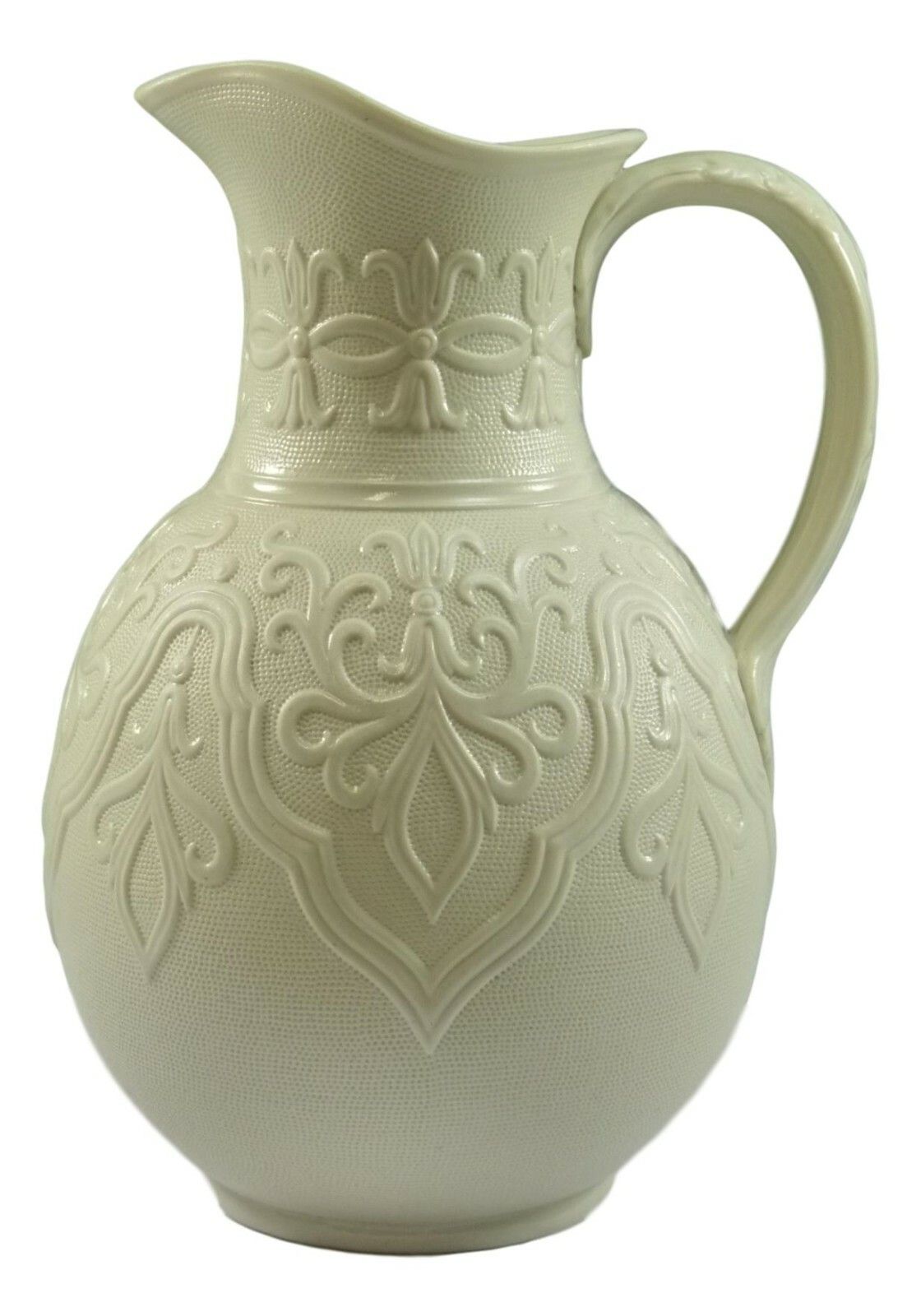 Antique Brownfield Relief Moulded Jugs Graduated Set Of 3 White 1864 photo furniture