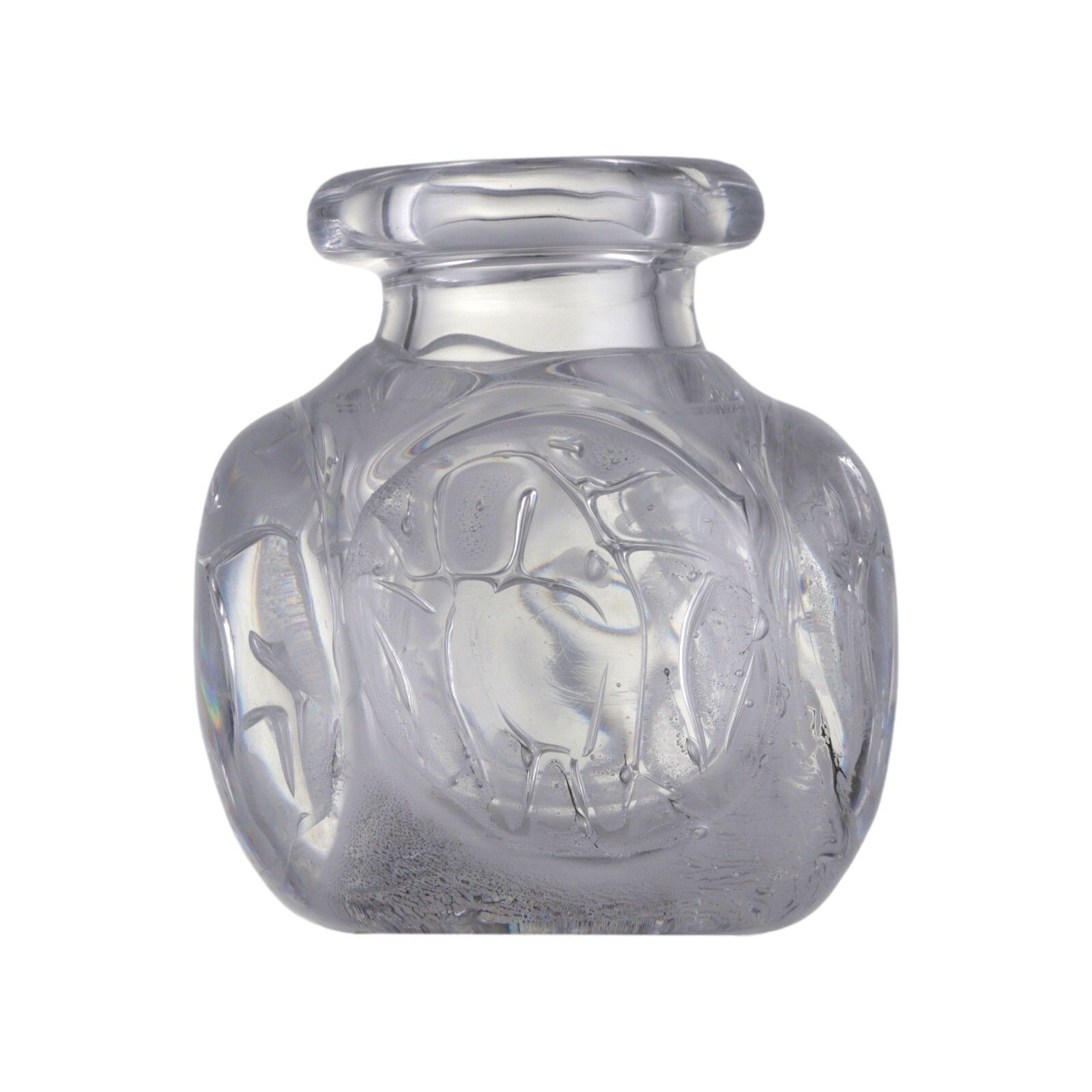 Skruf Glass Bengt Edenfalk Thallatta Vase 6" Unique Piece photo Home Decor