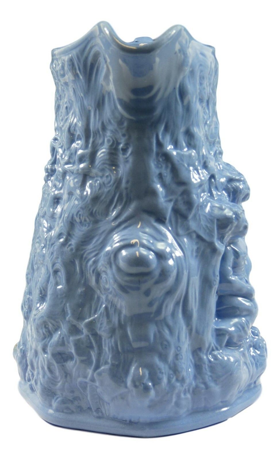 Antique Cork & Edge Relief Moulded Jug Babes In The Wood C1855 Blue 7 1/4" photo 160.0