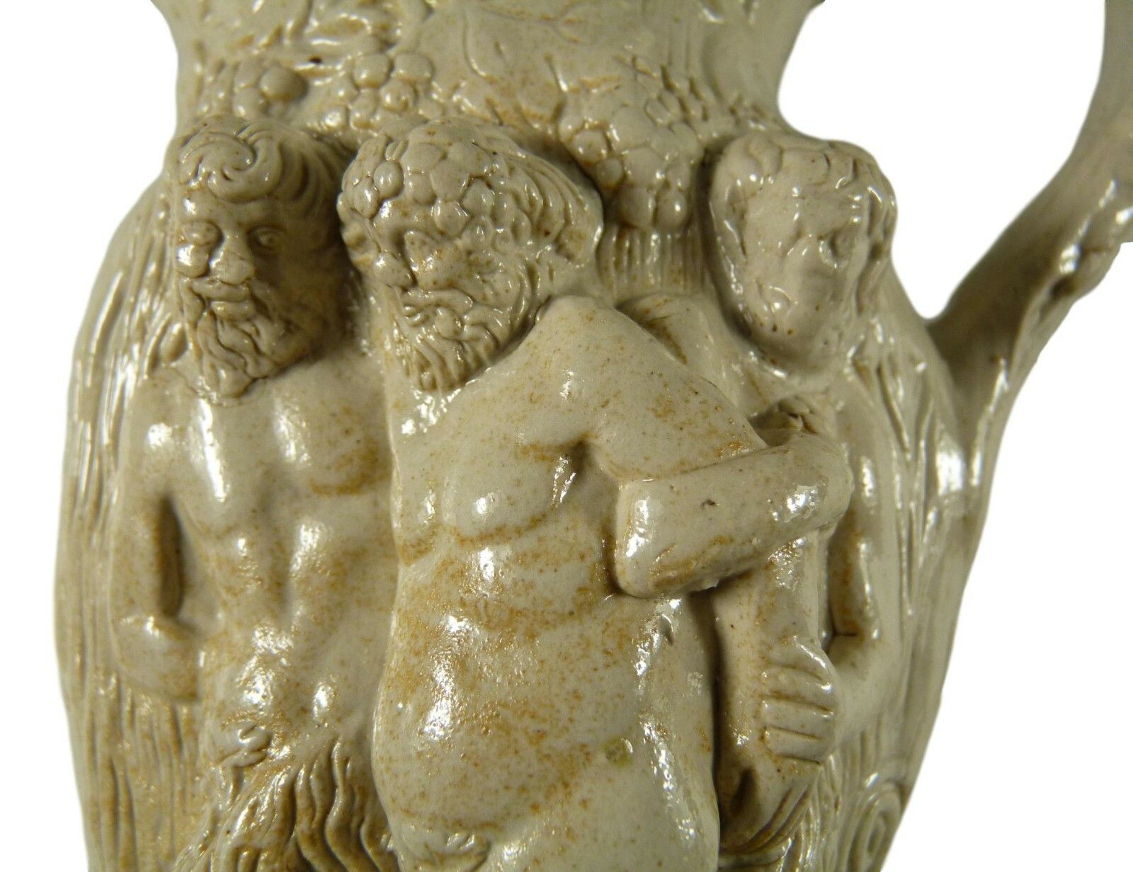 Antique Poss Minton Relief Moulded Jug Silenus & Bacchus 5 1/2" Tall  C1831 photo furniture