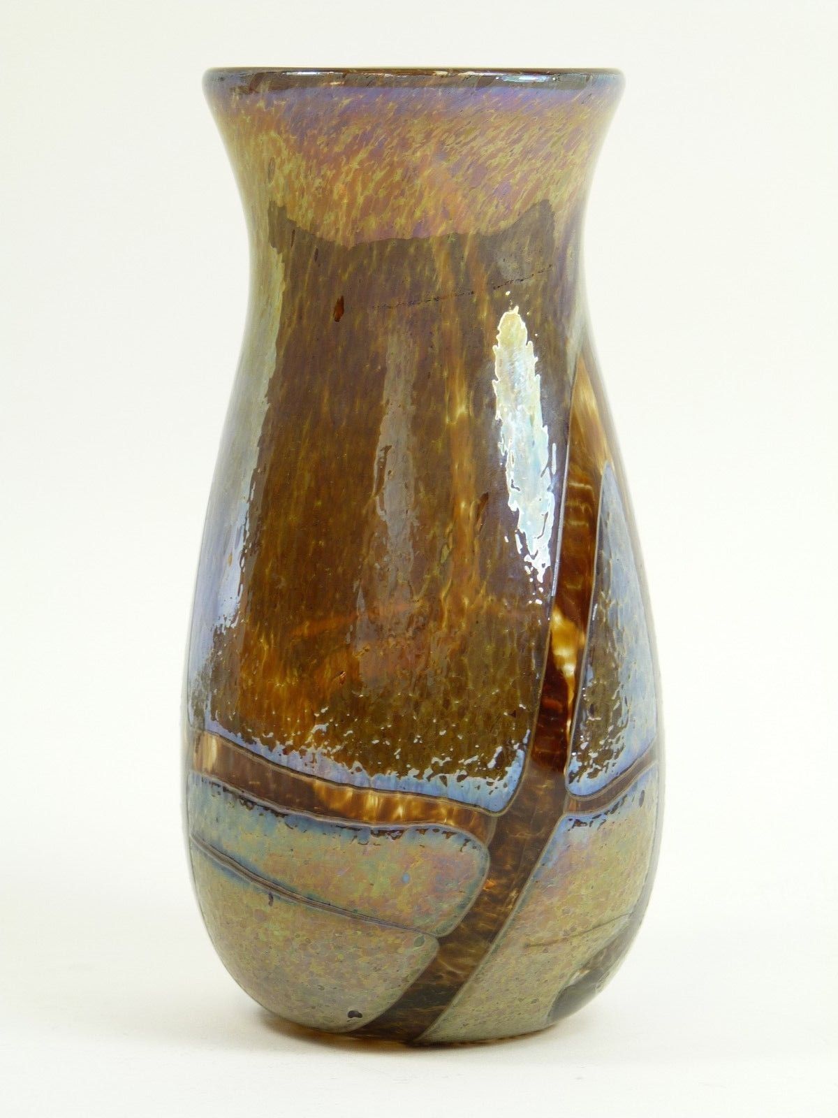 Milan Vobruba Glass Gusum Sweden Iridescent Surface Vase photo furniture