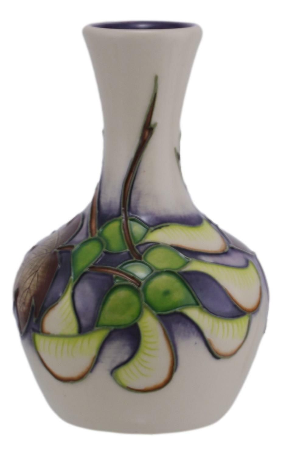 Moorcroft Pottery Sycamore Vase 4" (10.25cm) 2012 Collectors Club photo furniture