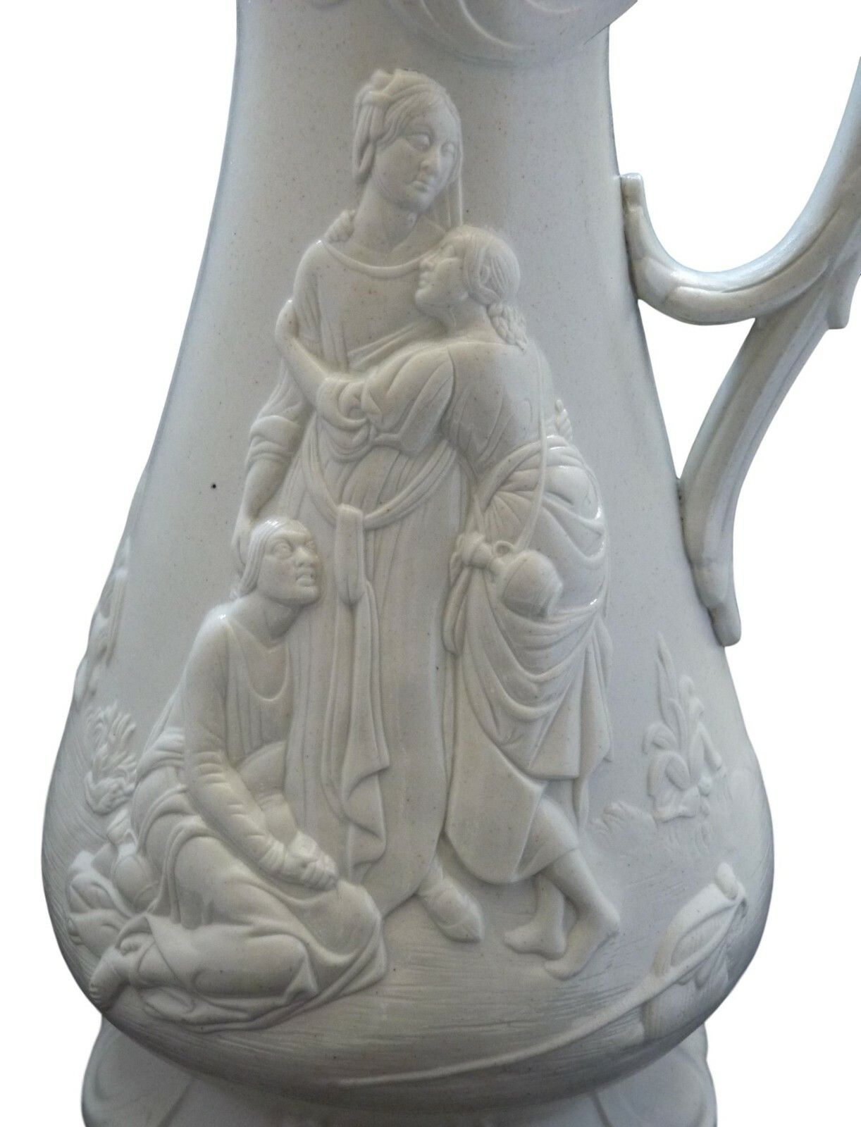 Samuel Alcock Naomi & Her Daughters In Law Relief Moulded Jug Lidded 9 1/4" photo furniture
