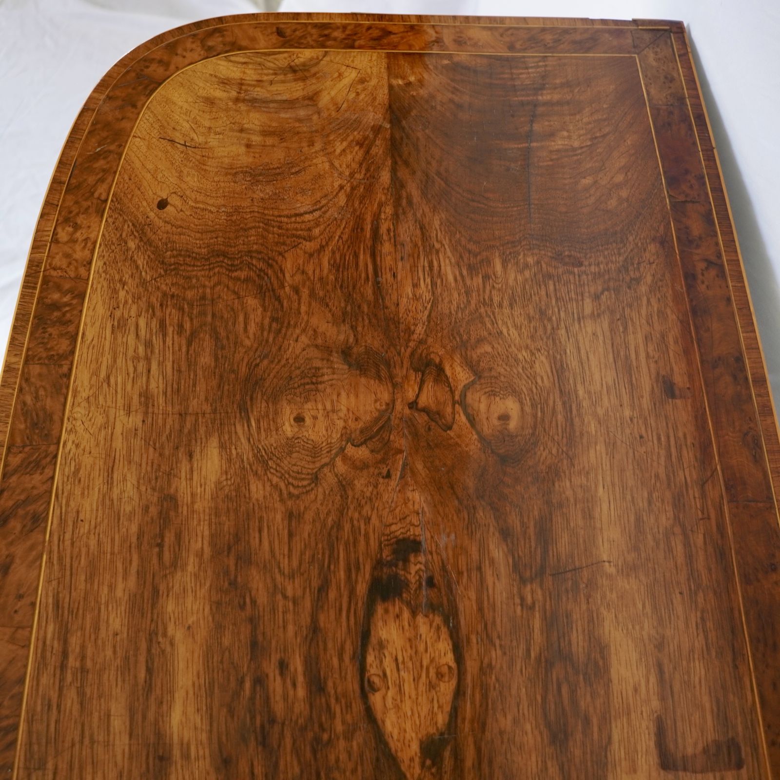Regency Rosewood And Burr Yew Crossbanded Card Table photo buy
