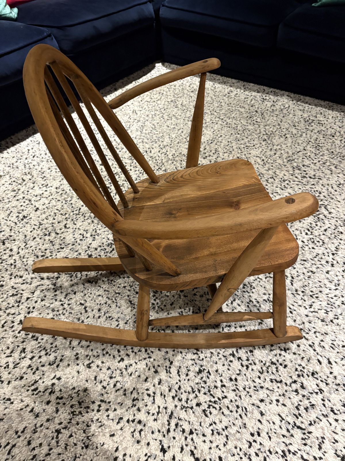Vintage Mid Century Ercol Rocking Chair F182 Cc41 photo 100.0