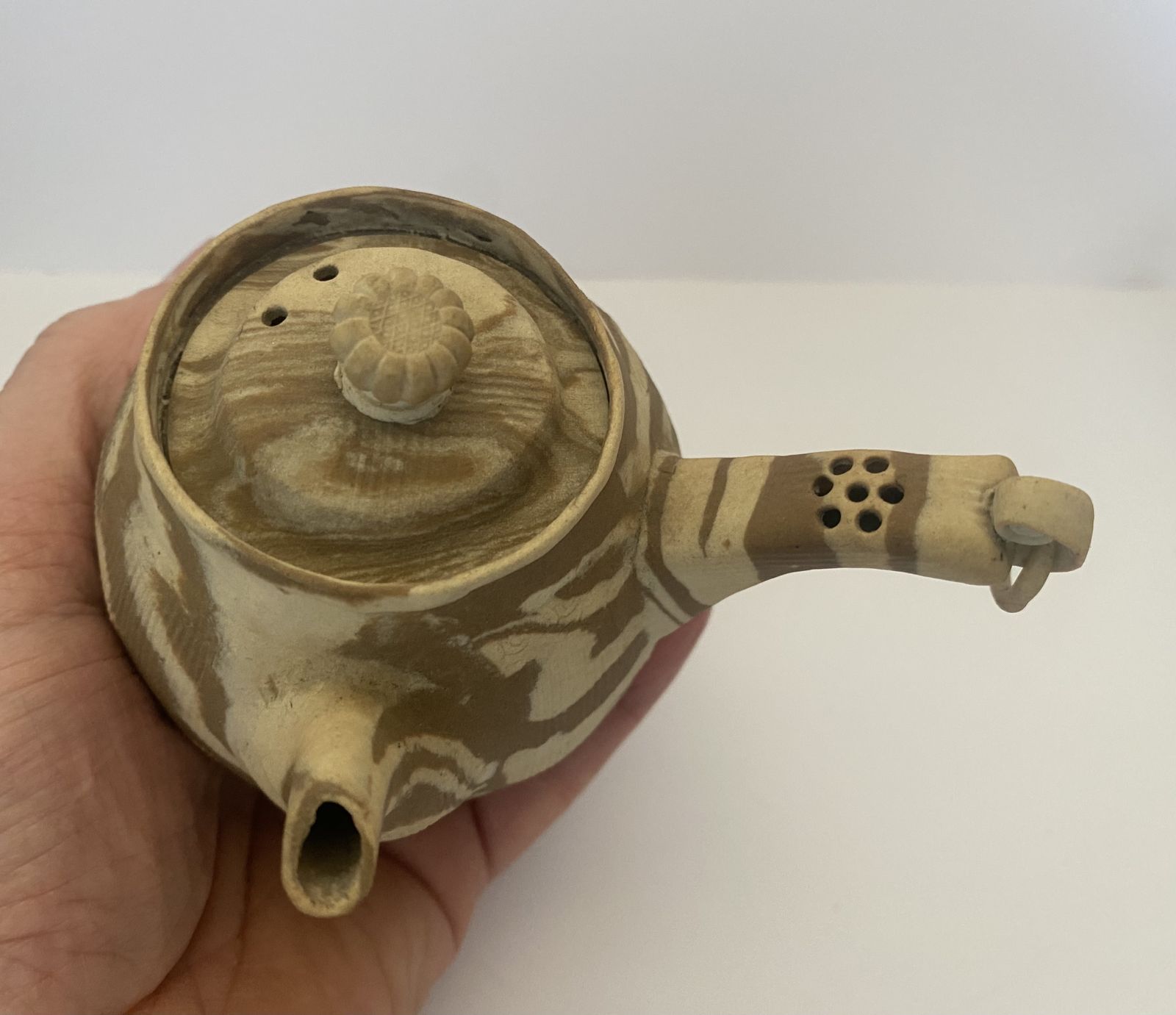 Home Decor Antique, Taisho Period, Japanese Banko Ware Teapot photo