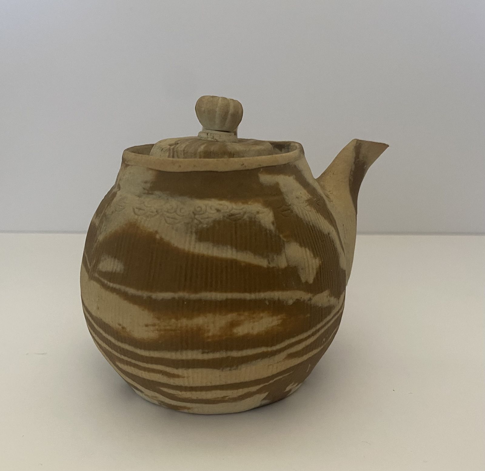 photo vintage Antique, Taisho Period, Japanese Banko Ware Teapot