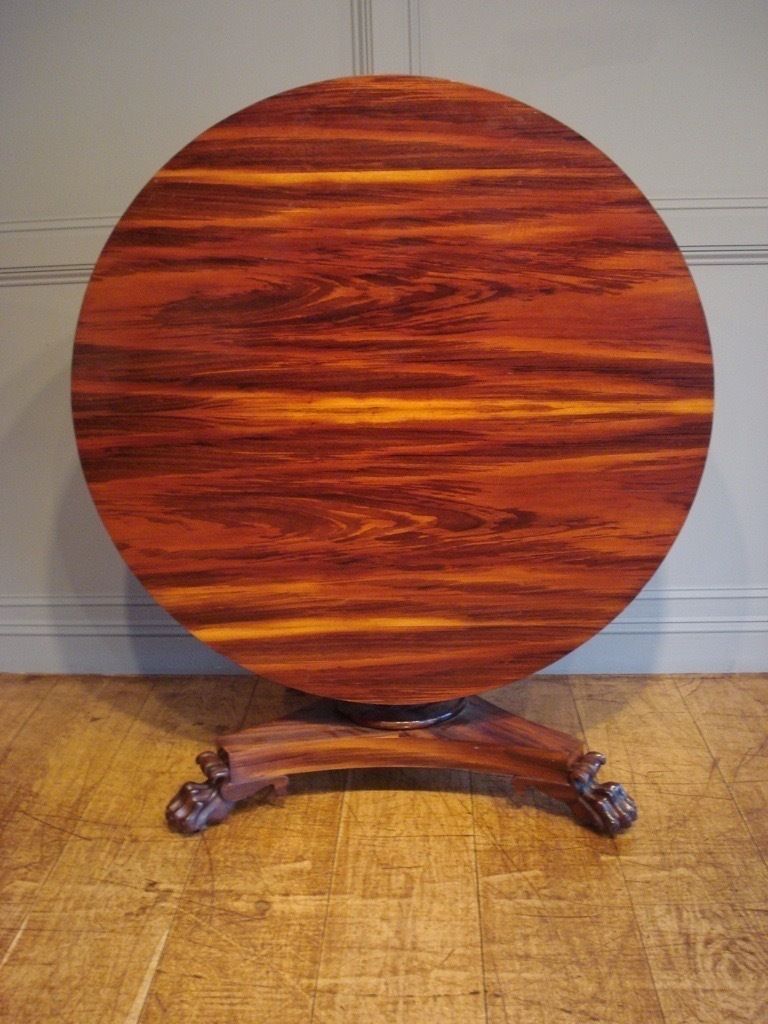 19th Century William IV Period Goncalo Alves Centre Table photo Furniture