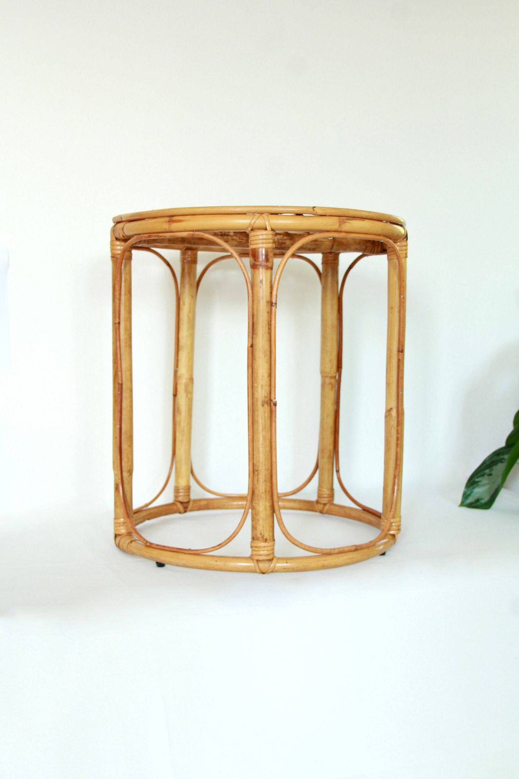 Trentino, Vintage Bamboo Coffee / Living Room Table, Italy, 1970s photo furniture