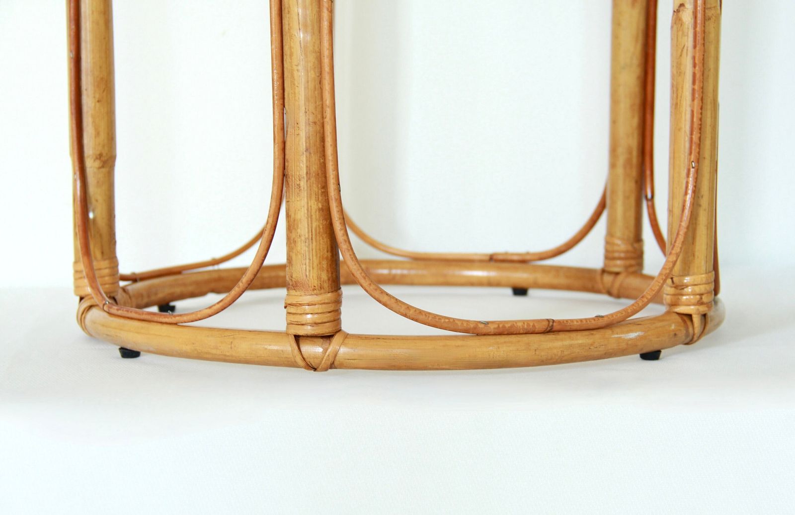 Trentino, Vintage Bamboo Coffee / Living Room Table, Italy, 1970s photo for sale