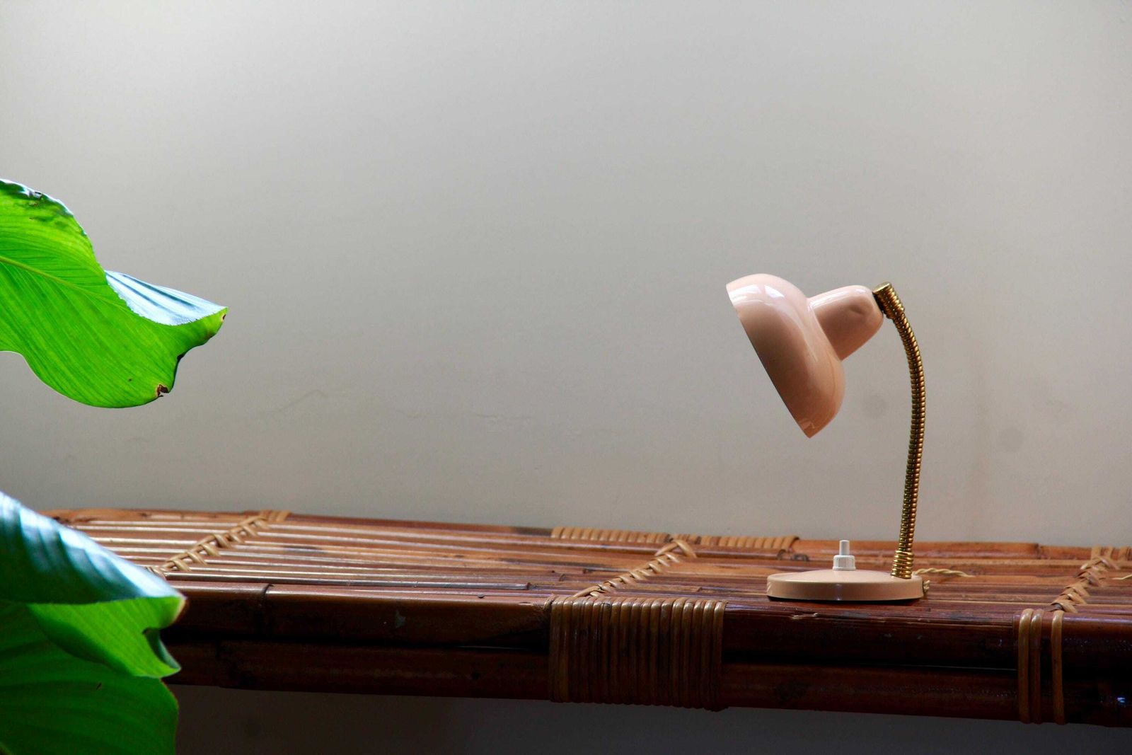 Rosita, Mid Century Industrial Pink Desk Lamp By F.A.L.C.A, Italy, 1960s photo buy