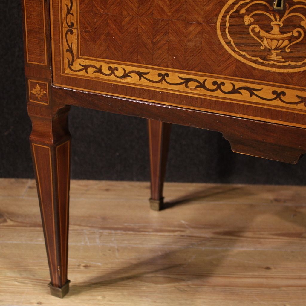 20th Century Louis XVI Style Inlaid Chest Of Drawers photo furniture