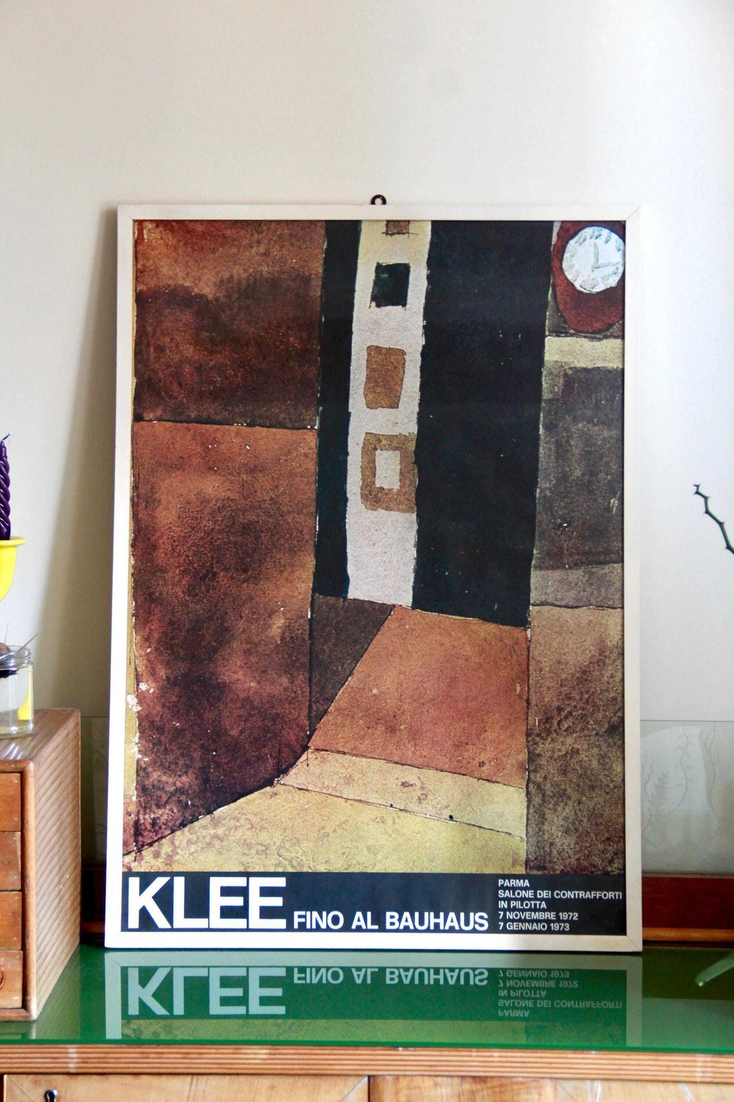 Klee, Original Exhibition Poster "Fino Al Bauhaus" By Paul Klee, Italy, 1972 photo for sale