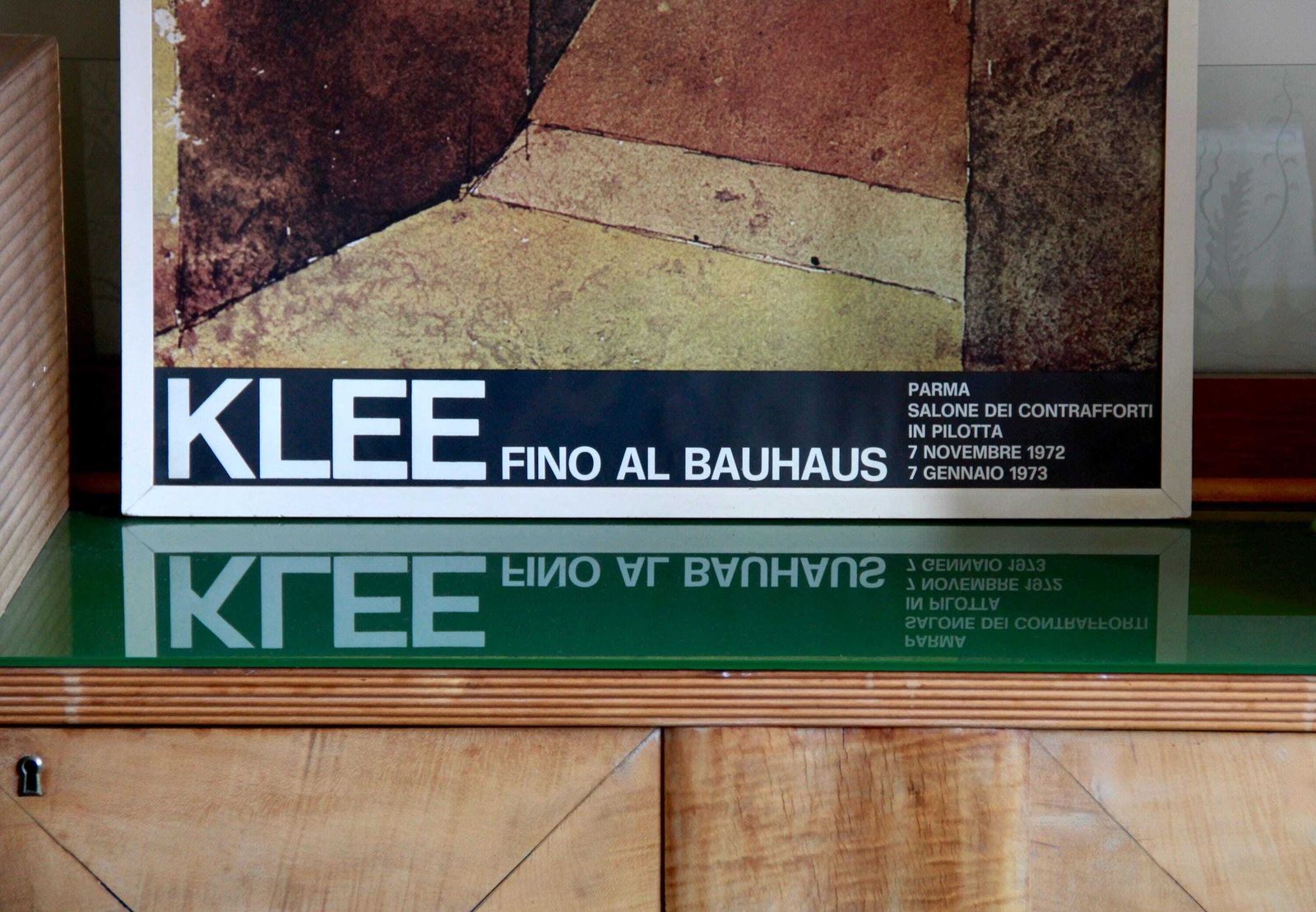 Klee, Original Exhibition Poster "Fino Al Bauhaus" By Paul Klee, Italy, 1972 photo Art