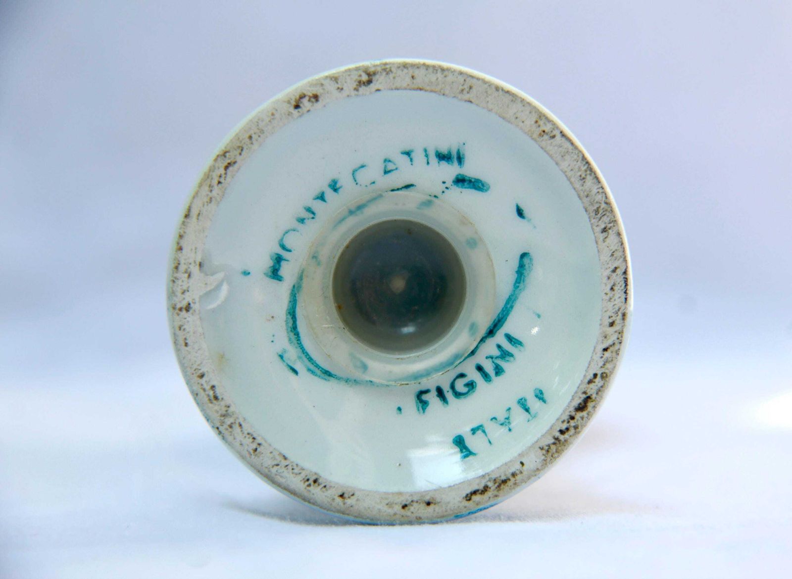 photo for sale Riccia, Vintage Midcentury Ceramic Salt Shaker By Figini Montecatini, Italy, 1960s