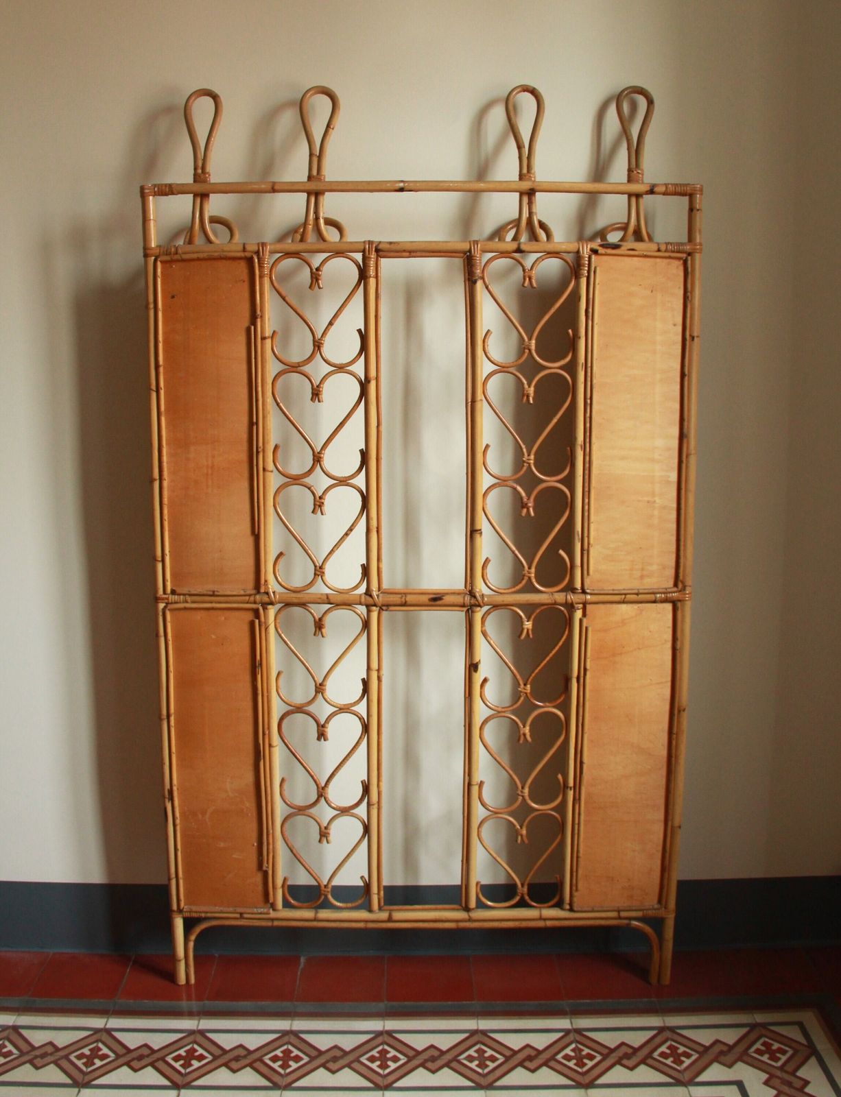 Gianni, Mid Century Entryway Wall Coat Rack, Italy, 1960s photo vintage