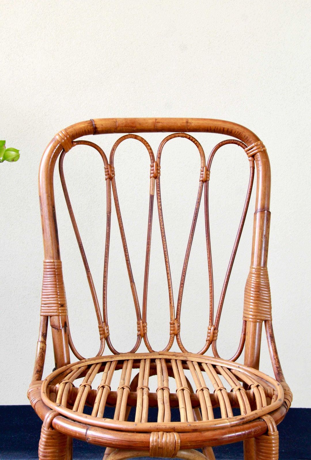 Gioia, Vintage Bamboo Chair, Italy, 1960s photo for sale