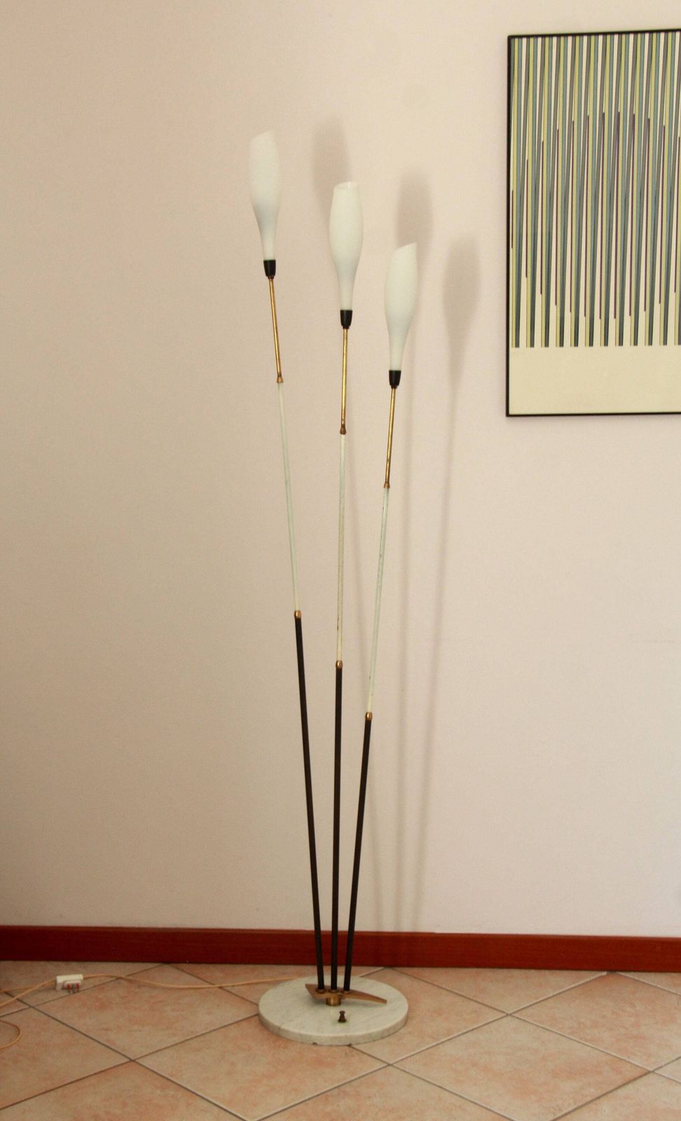 Calle, Mid Century Floor Lamp By Stilnovo, Italy, 1950s photo furniture
