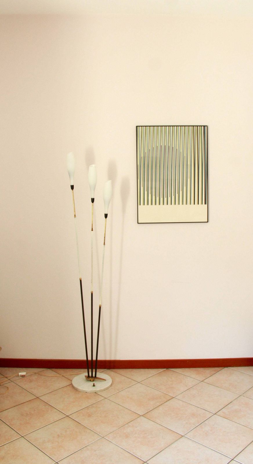 Calle, Mid Century Floor Lamp By Stilnovo, Italy, 1950s photo buy