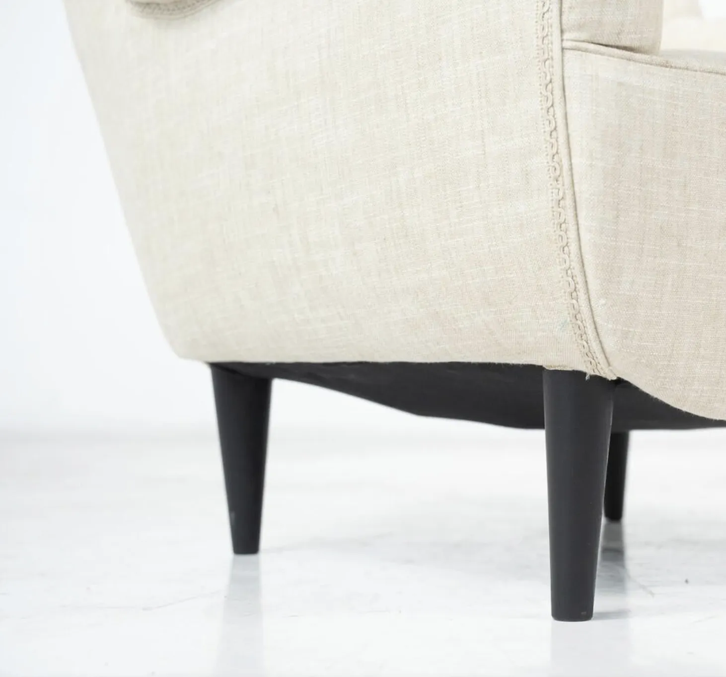 Pair Of Mid Century Italian Armchairs, Italy, 1960s – New Upholstery photo for sale