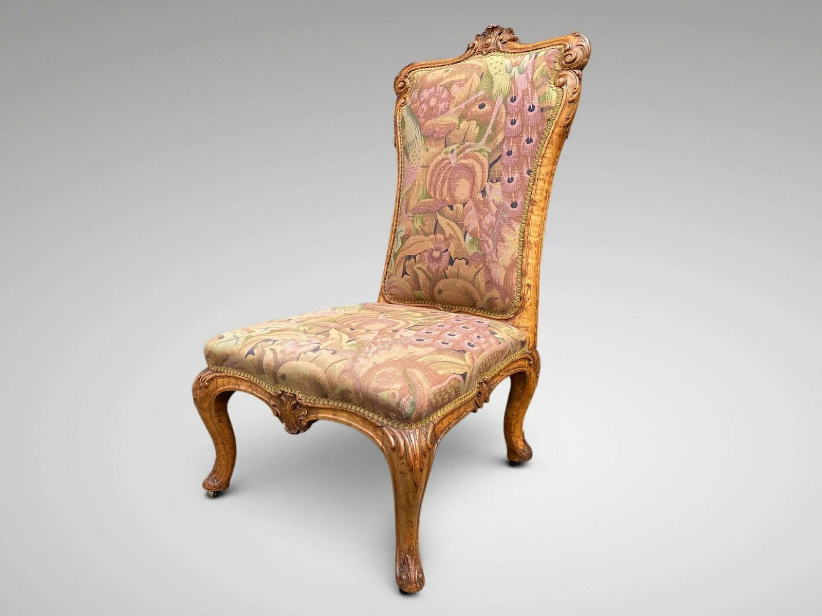 Stunning 19th Century Burr Elm Nursing Chair