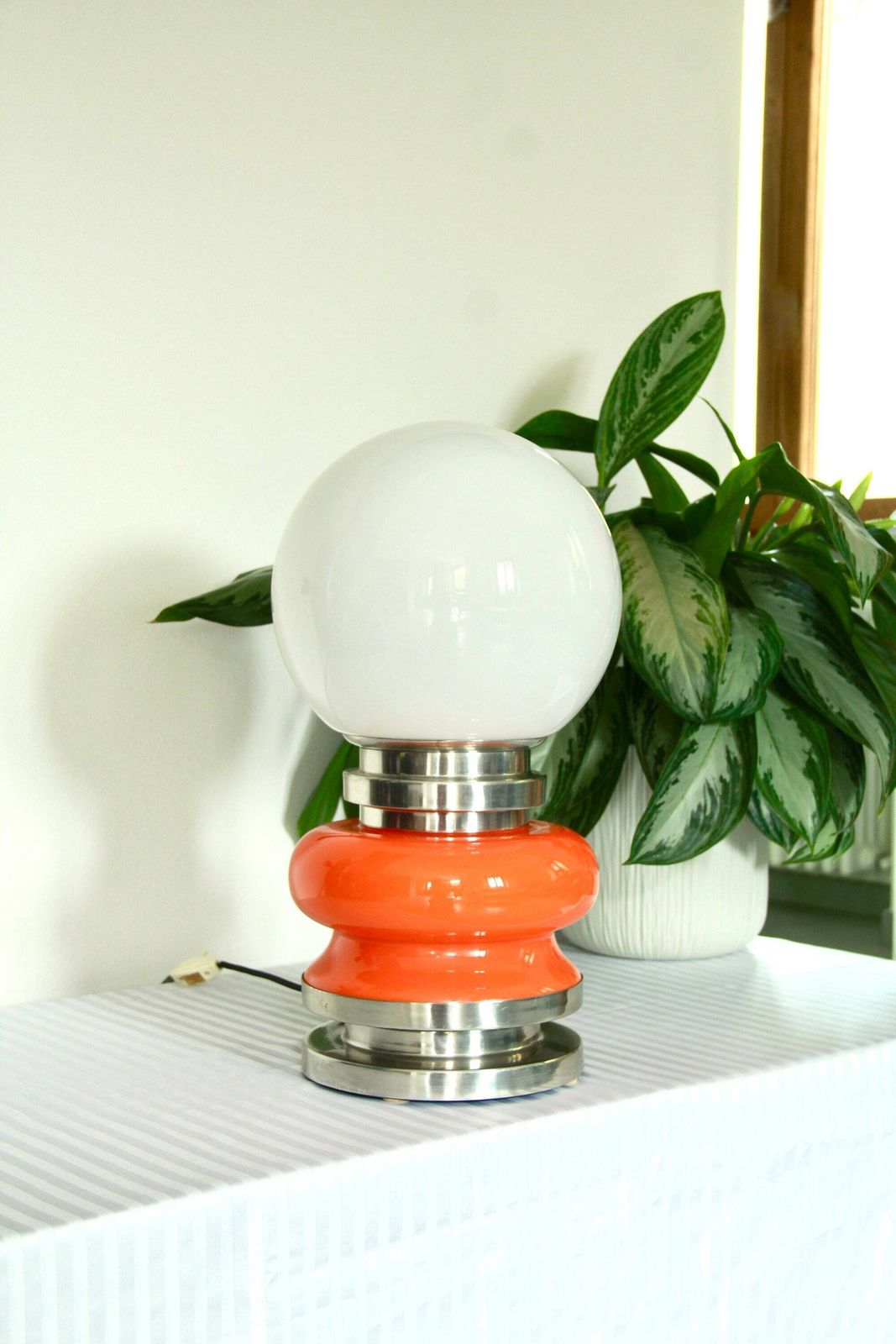 Arancina, Space Age Birillo Murano Glass Lamp, Italy, 1970s