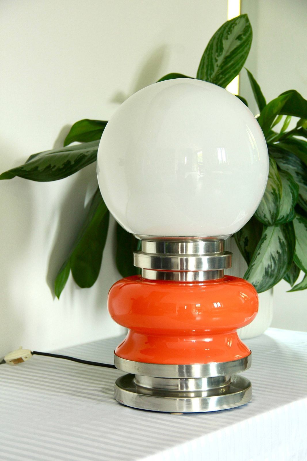 Arancina, Space Age Birillo Murano Glass Lamp, Italy, 1970s photo vinterior