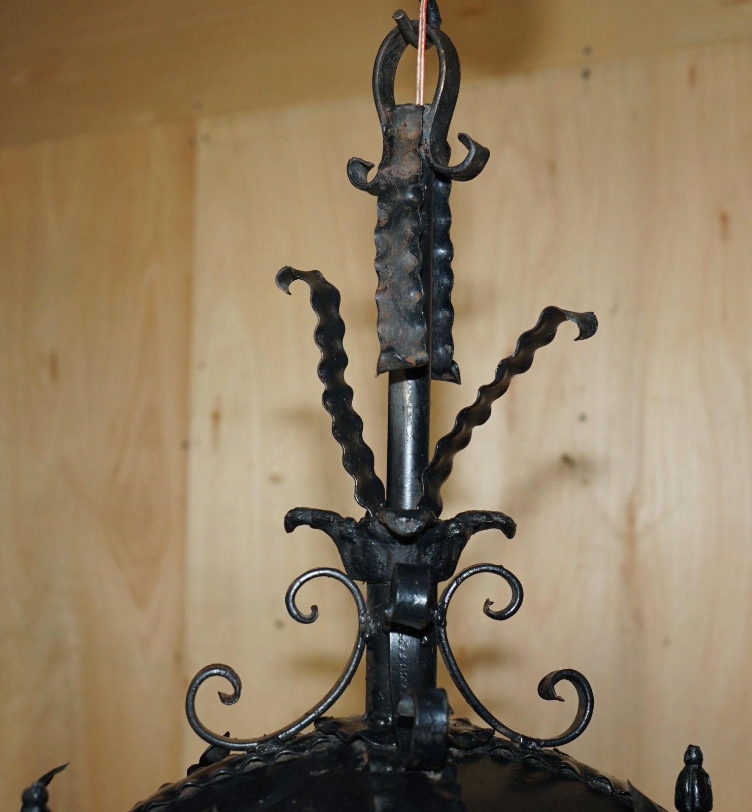 Fine Pair Of Extra Large 20th Century French Parisian Art Deco Hanging Lanterns photo 13200.0