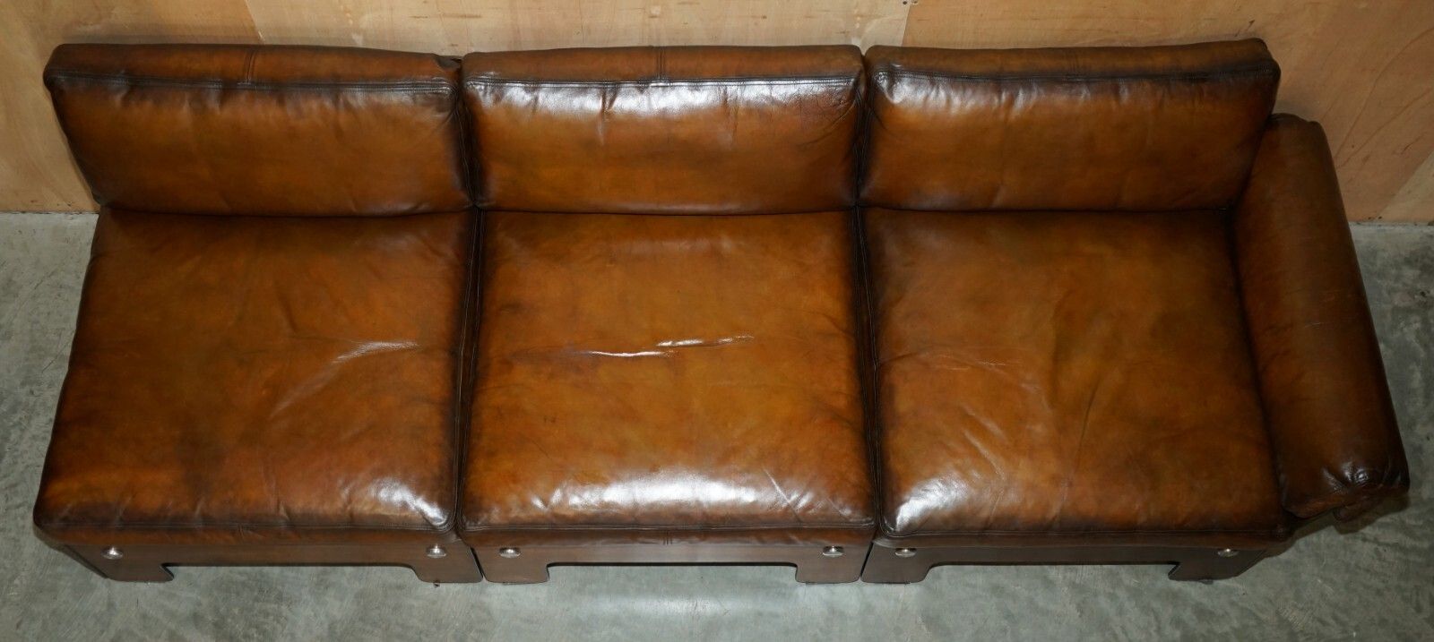 photo buy Sigurd Ressell For Vatne Mobler Rosewood Brown Leather Sofa Armchair Table Suite