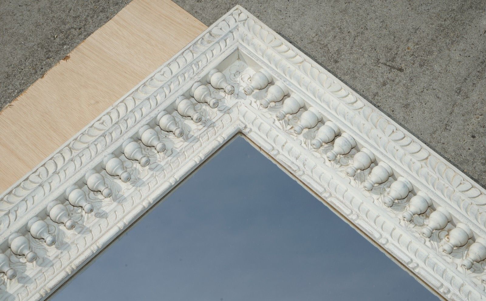 Antique Hand Carved & Painted Burmese Liberty's London Style Overmantle Mirror photo for sale