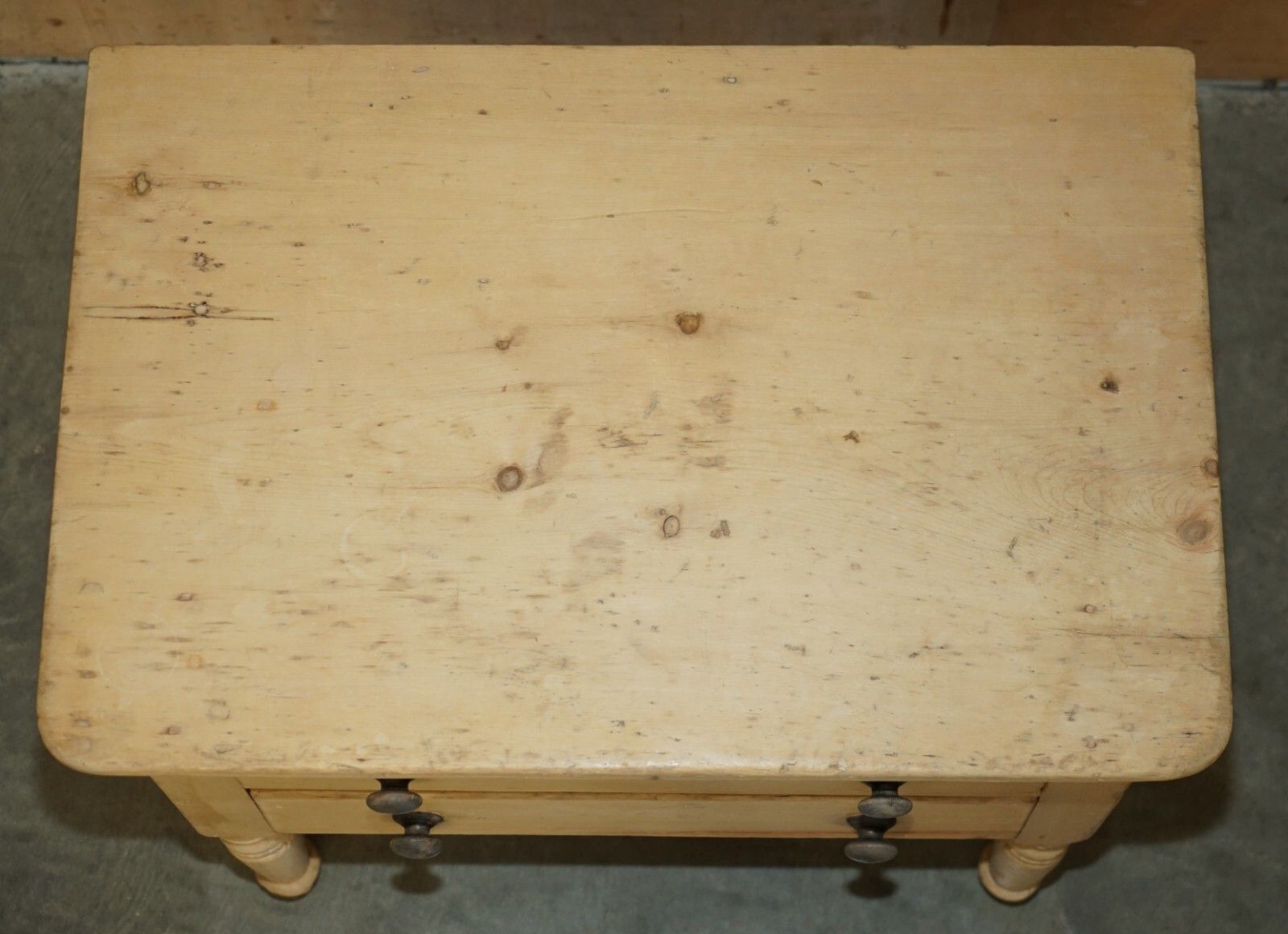 Super Rare Antique Georgian Circa 1800 Pine Housekeepers Drawers Sideboard photo for sale