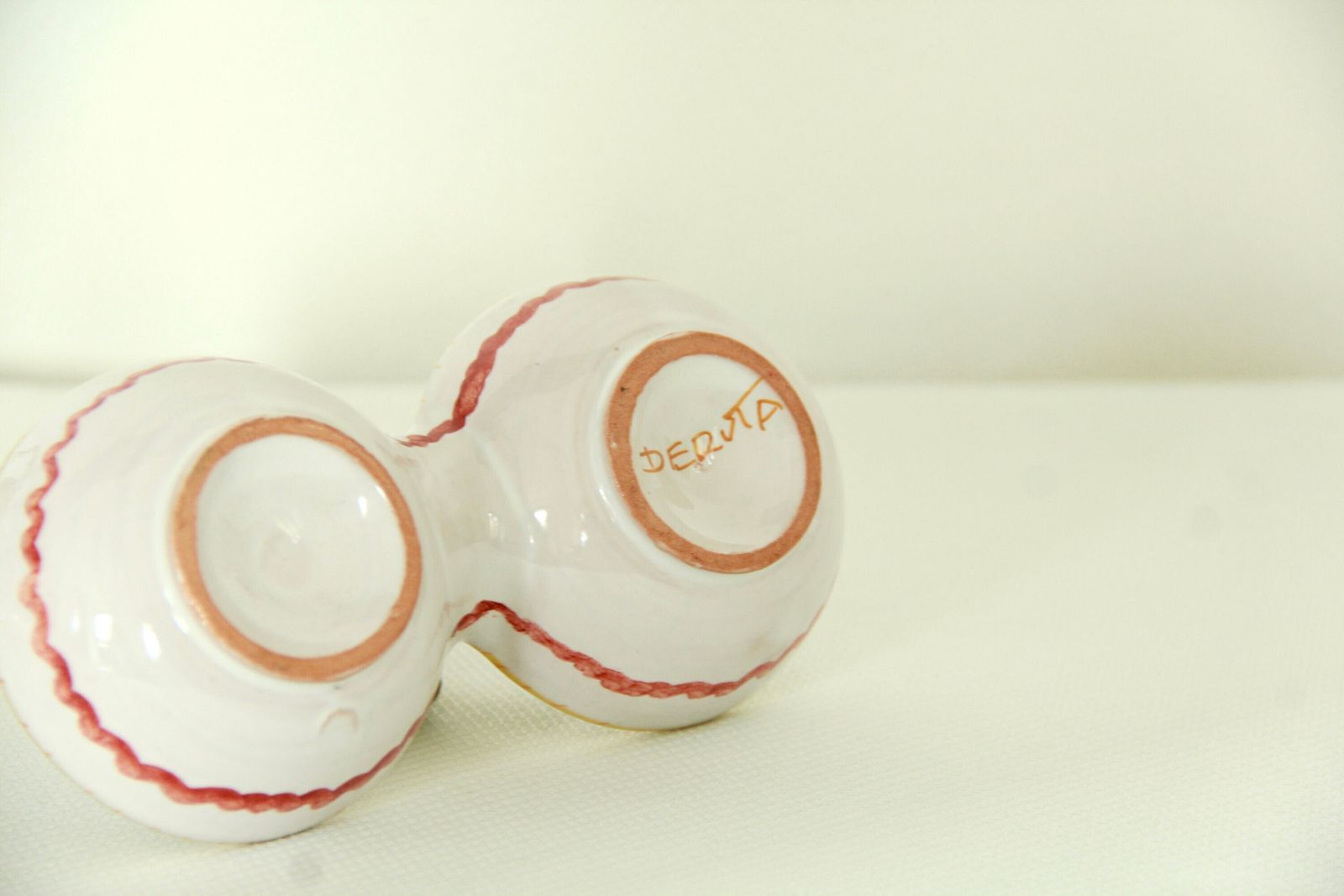Olio E Aceto, Vintage Hand  Crafted Oil And Vinegar Set From Deruta, Italy, 1970s photo 208.0