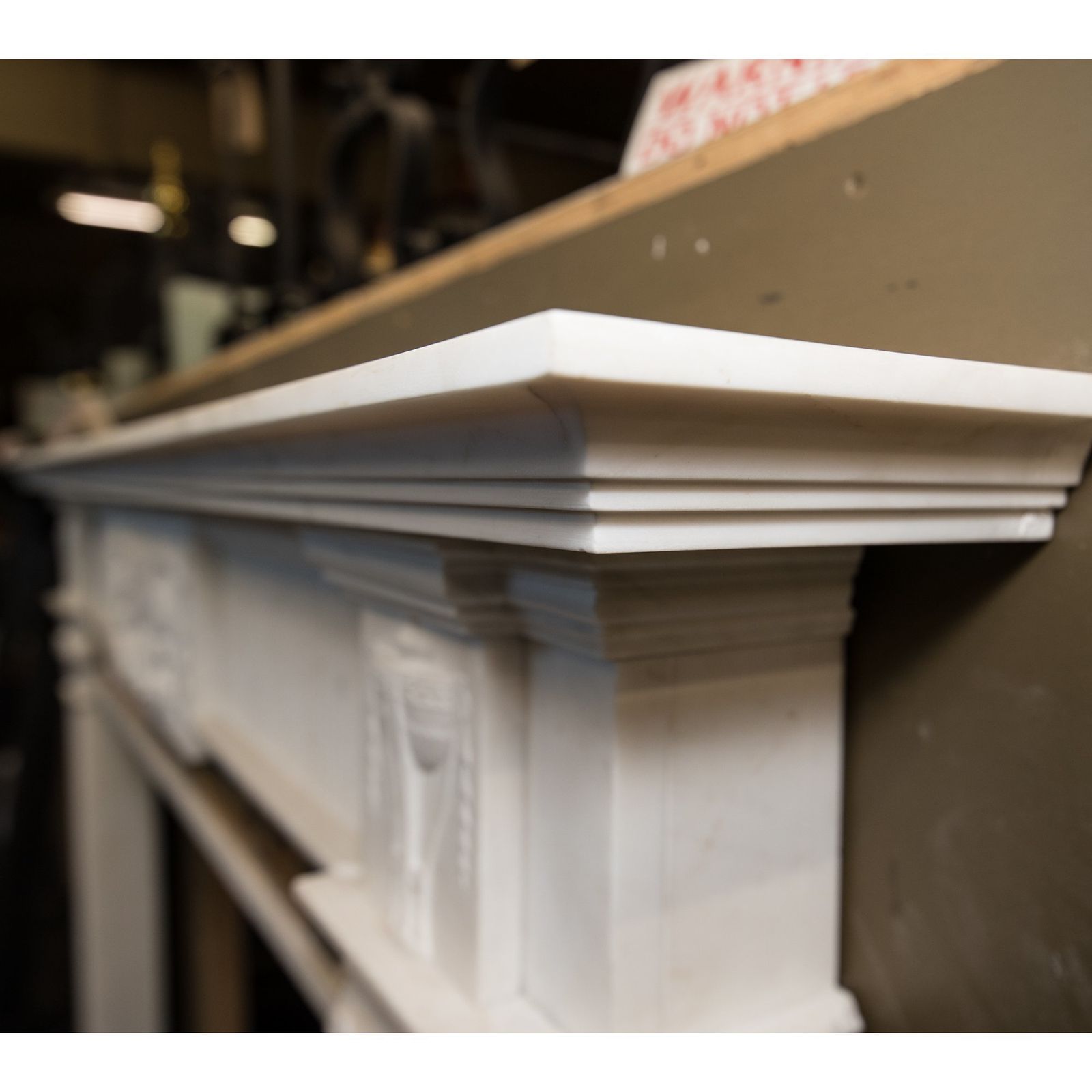 photo furniture Georgian Style Statutory & Sienna Marble Fireplace Surround