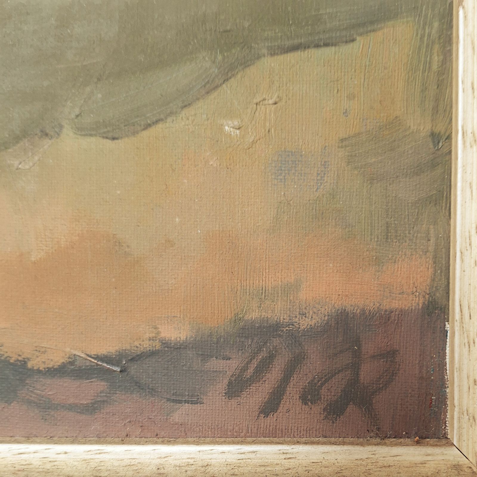 Oil Painting "Upper Geistal" By Albert Rieger, 1974 photo furniture