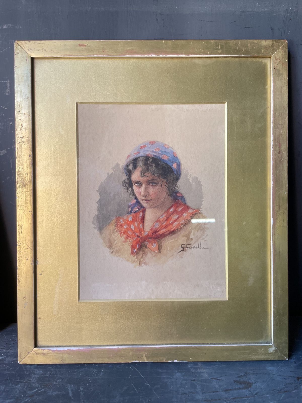 A Pair Of Very Fine Water Colours By Giuseppe Canella. photo for sale