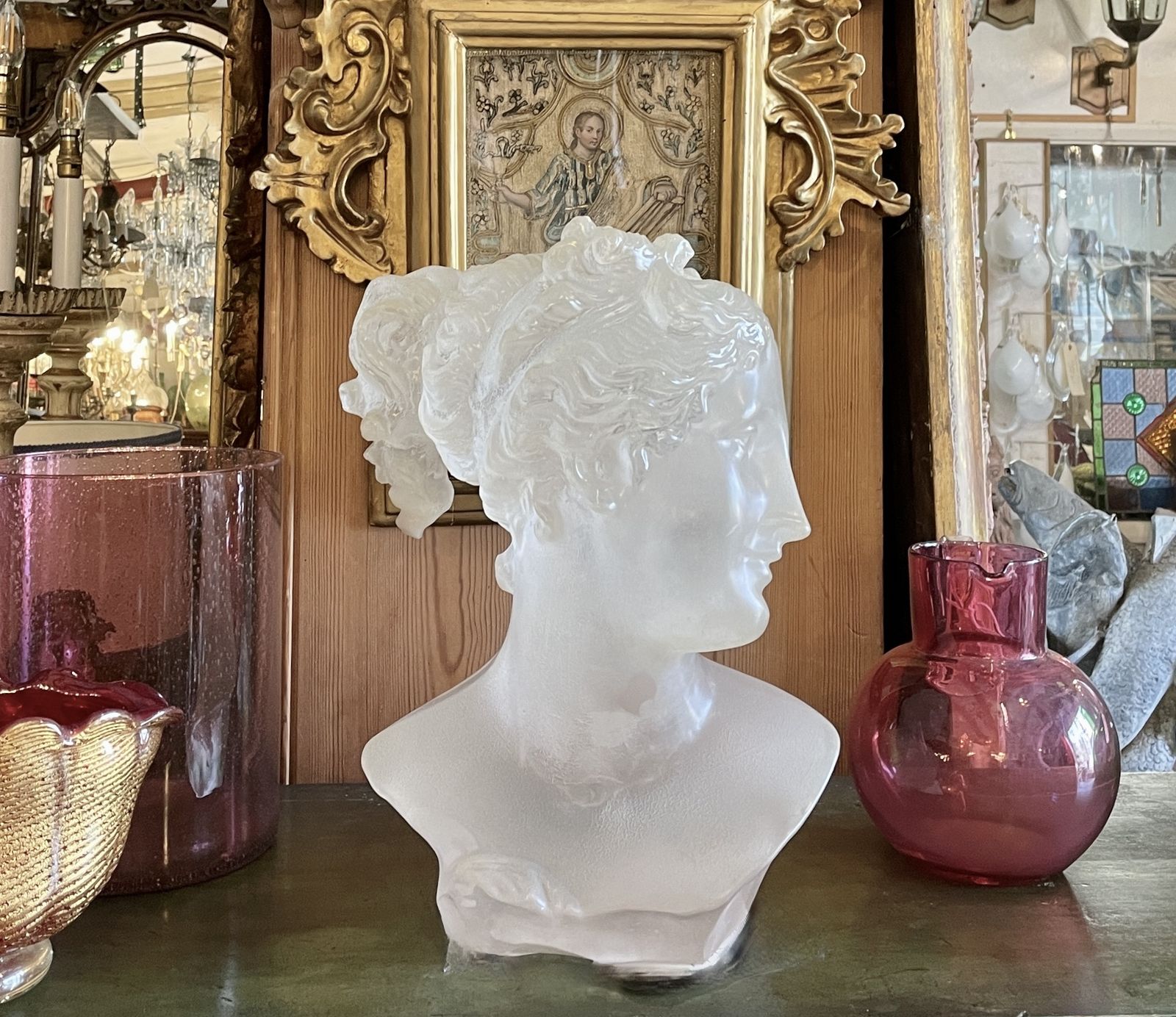 A Singular Piece Of Art By D’estifano. An Rare Early Signed Acrylic Bust. (Circa 1970)