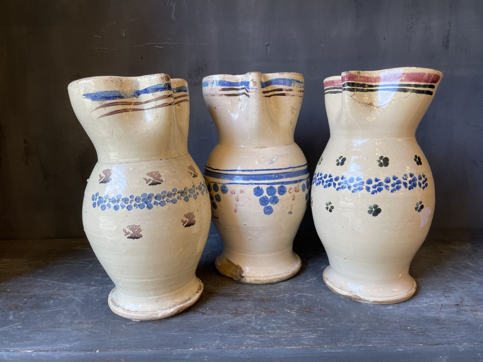 Water Or Wine Jugs From Southern Italy, Probably From Puglia. ( Circa 1880) photo furniture