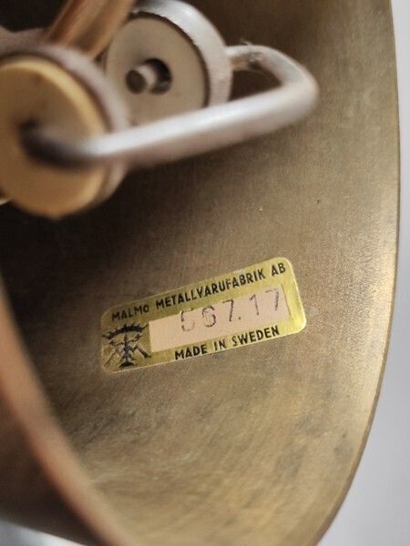 Mid Century  Chandelier By Malmö Metallvarufabrik With Pressed Orrefors Glas 1970 S photo for sale