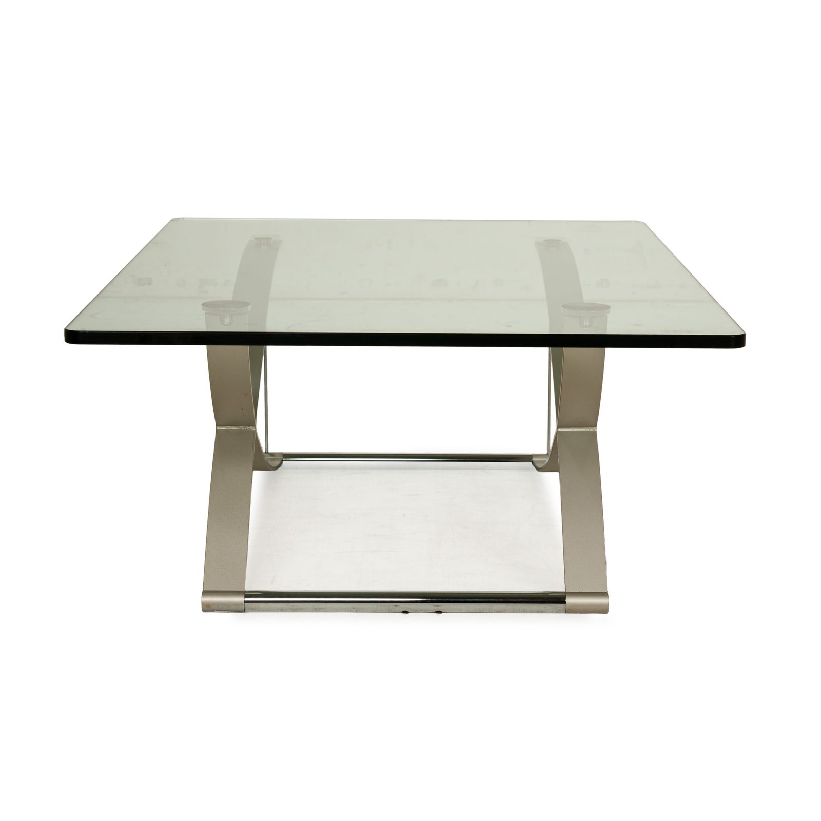 photo for sale Table basse Rolf Benz 1150 en verre, argentée