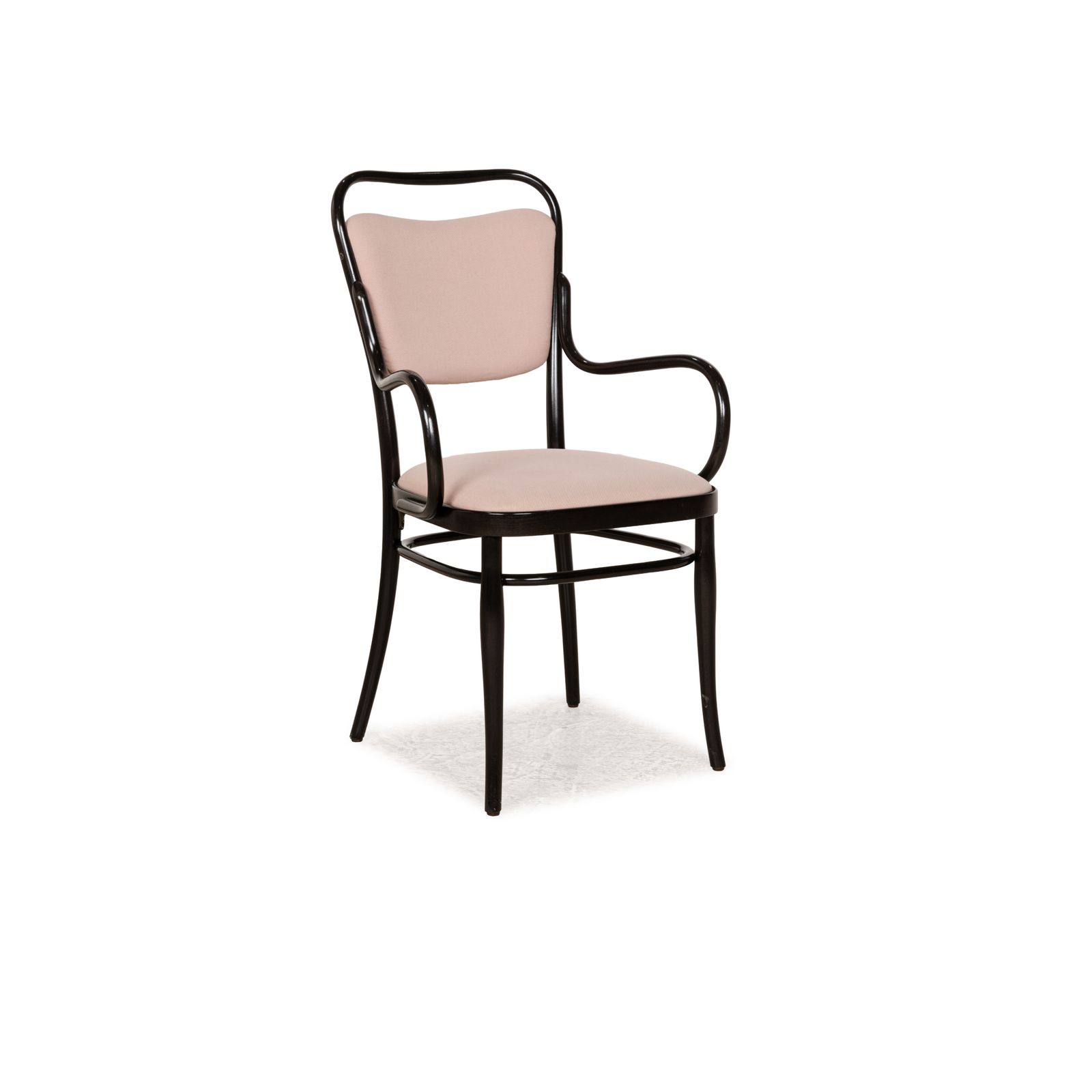 Set Of 6 Chairs Thonet Wood Dark Brown Pink Old Pink Set Coffee House photo for sale