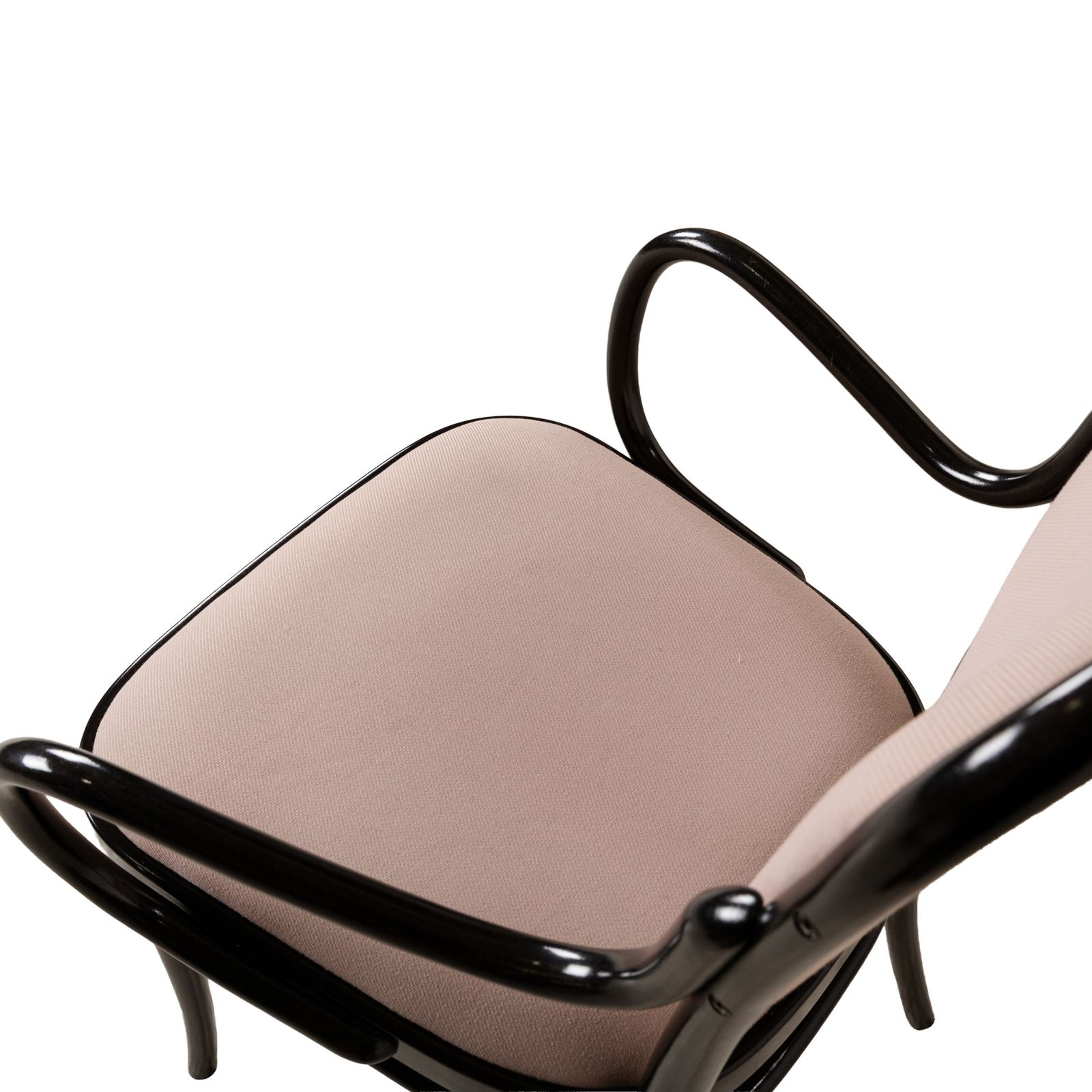 Set Of 6 Chairs Thonet Wood Dark Brown Pink Old Pink Set Coffee House photo vinterior