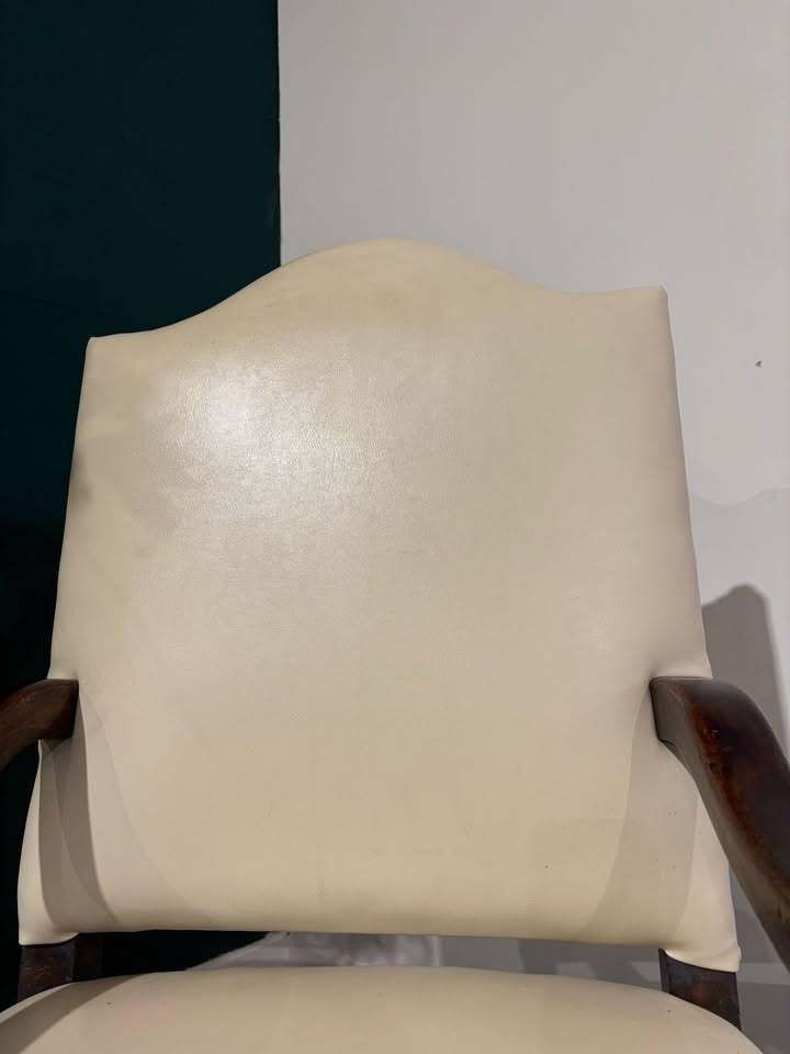 Leather Upholstered Side Armchair photo buy