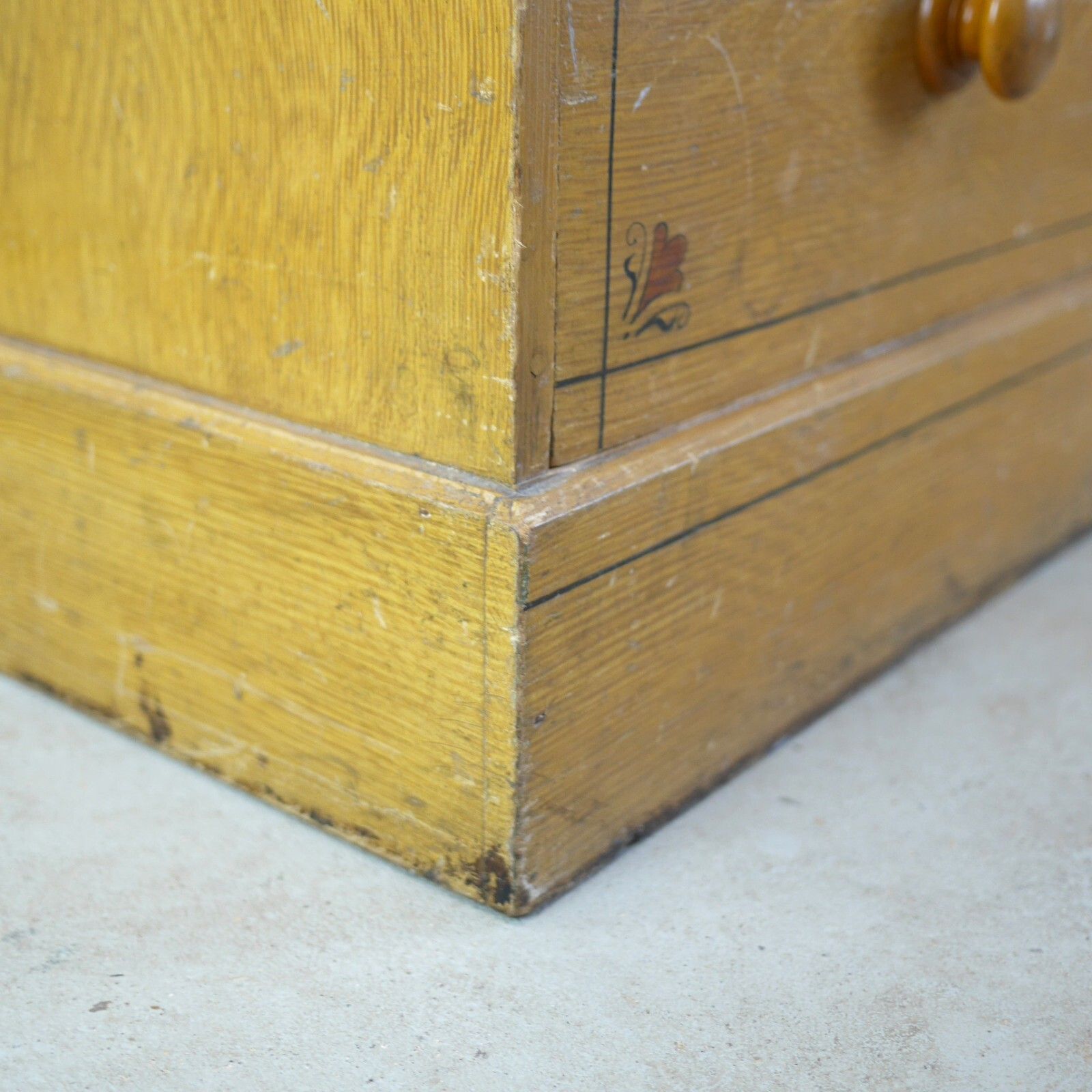 photo for sale Aesthetic Movement Scumble Pine Chest Of Drawers Antique 19th Century #102838