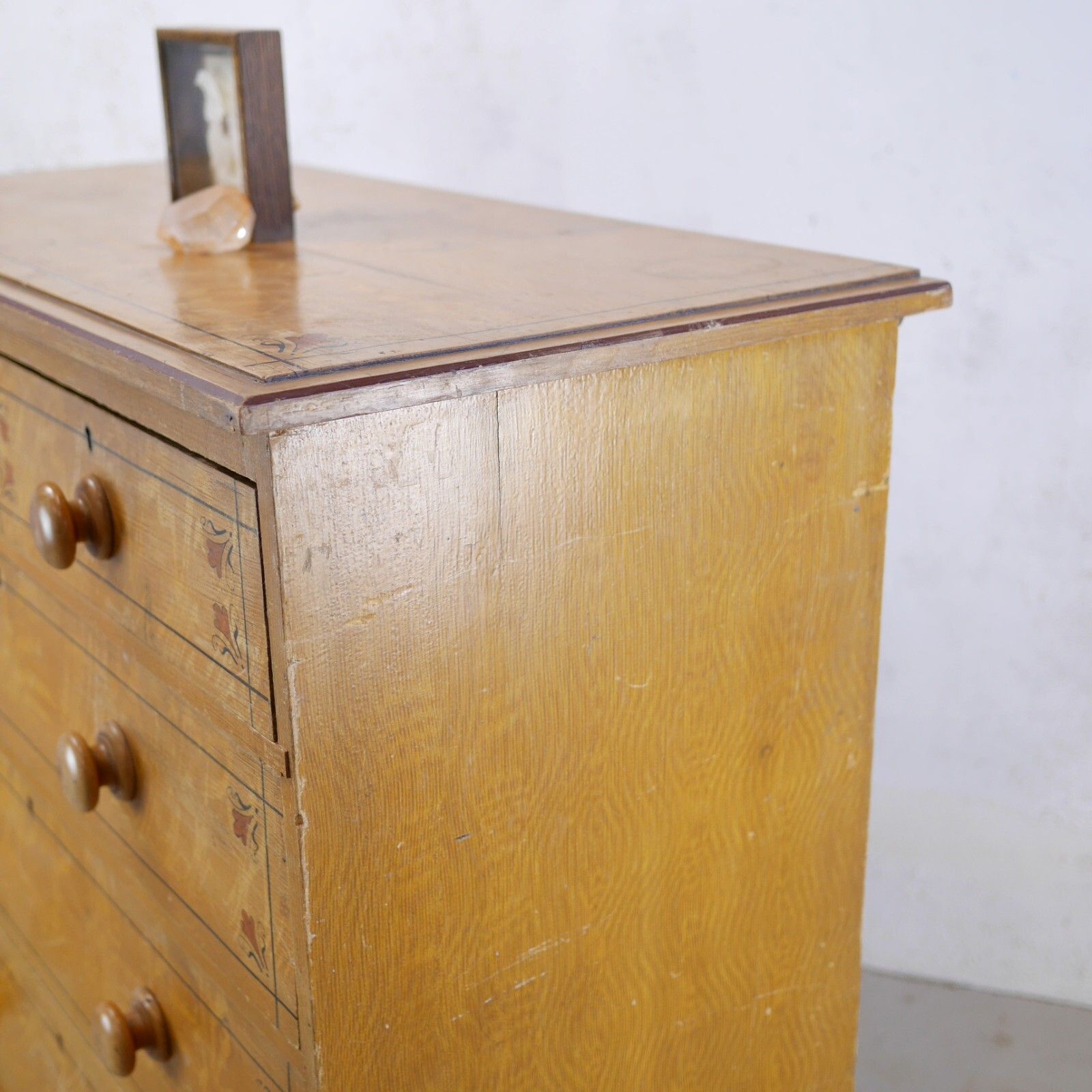 photo buy Aesthetic Movement Scumble Pine Chest Of Drawers Antique 19th Century #102838