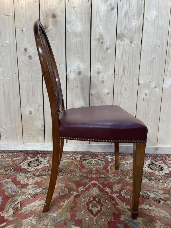 photo furniture Suite De 6 Chaises De Style Louis XVI Bordeaux